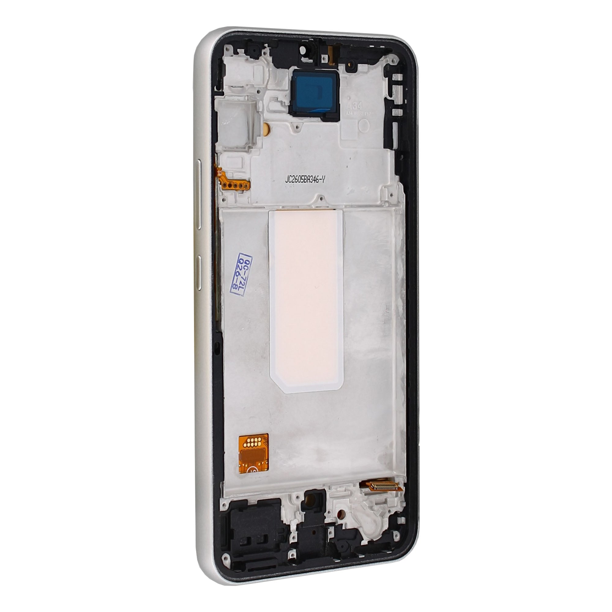 Samsung Galaxy A34 5G A346B Display und Touchscreen-Digitizer mit Rahmen Silver Soft-OLED – Bild 3