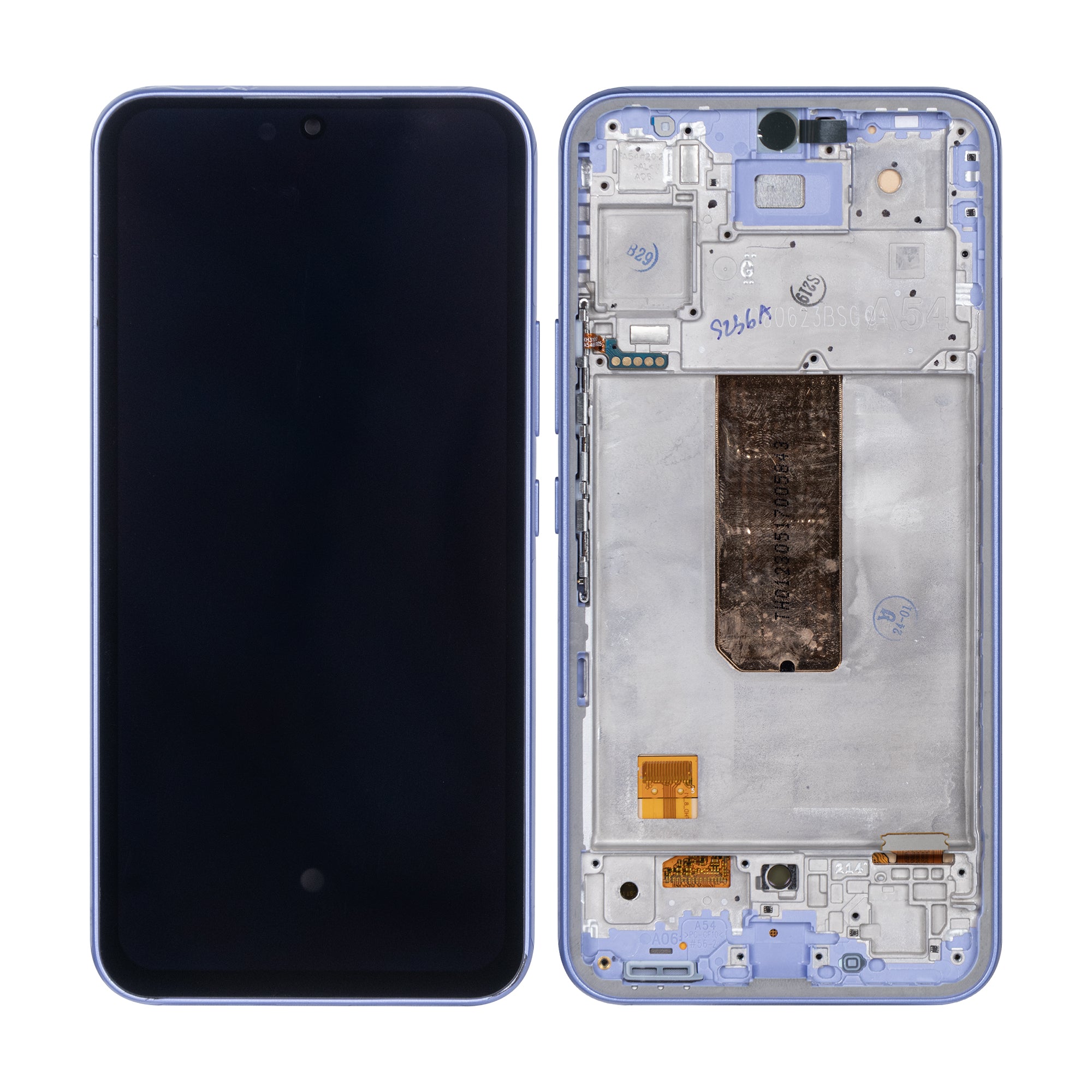 Samsung Galaxy A54 5G A546B Display und Touchscreen-Digitizer mit Rahmen Violet Soft-OLED – Bild 3