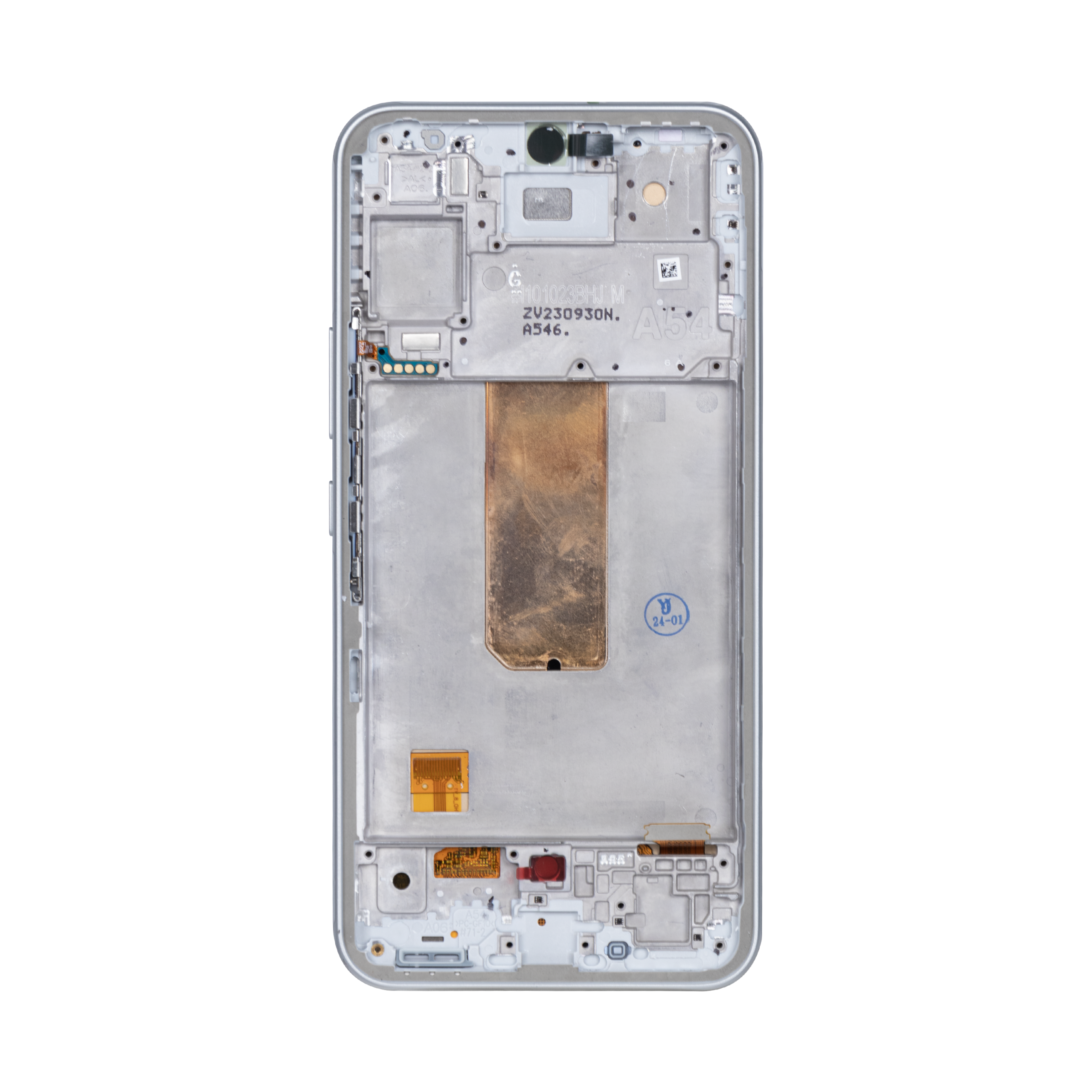 Samsung Galaxy A54 5G A546B Display und Touchscreen-Digitizer mit Rahmen White Soft-OLED – Bild 2