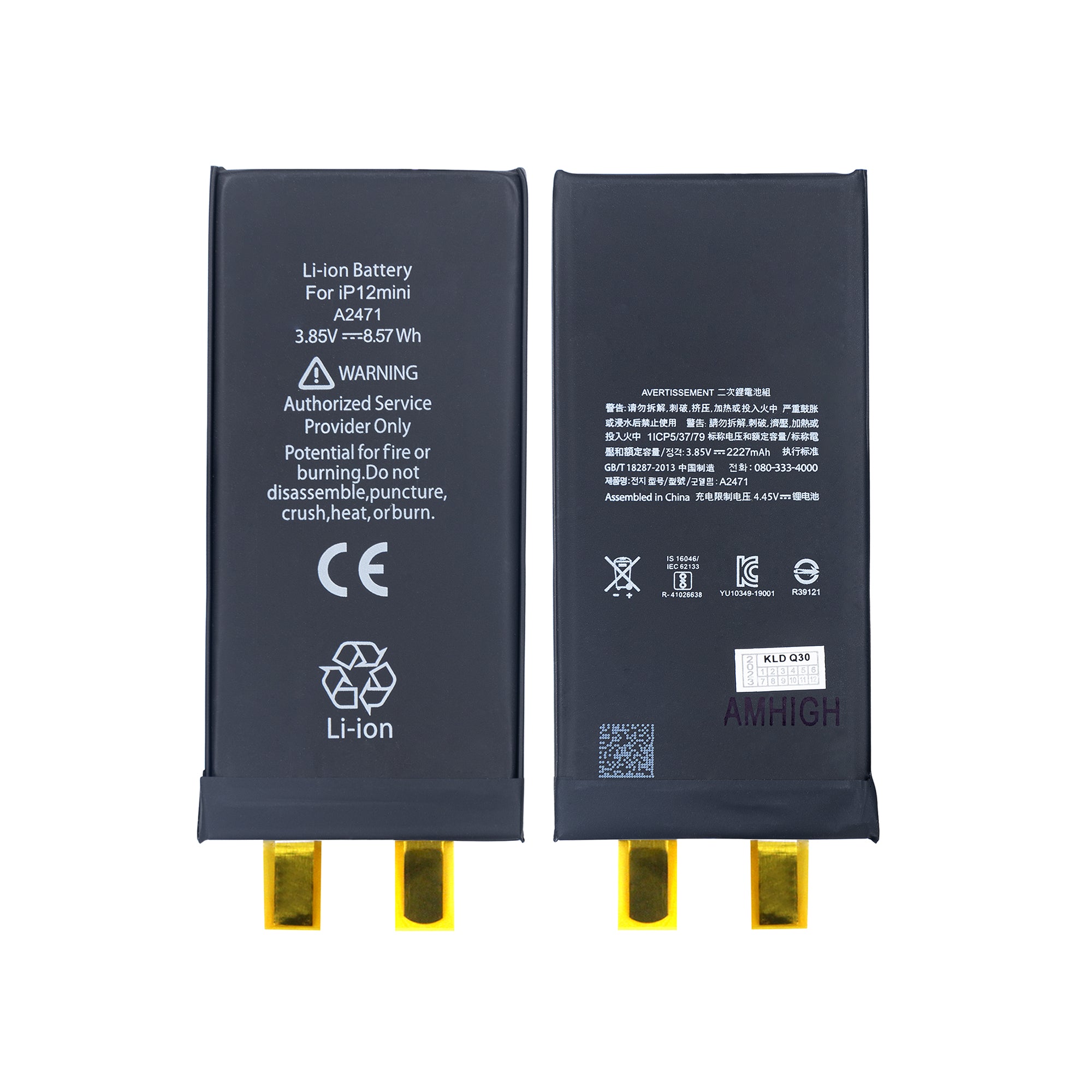 Für Apple iPhone 12 Mini Akku (Spot Welding erforderlich) No BMS/IC OEM – Bild 3