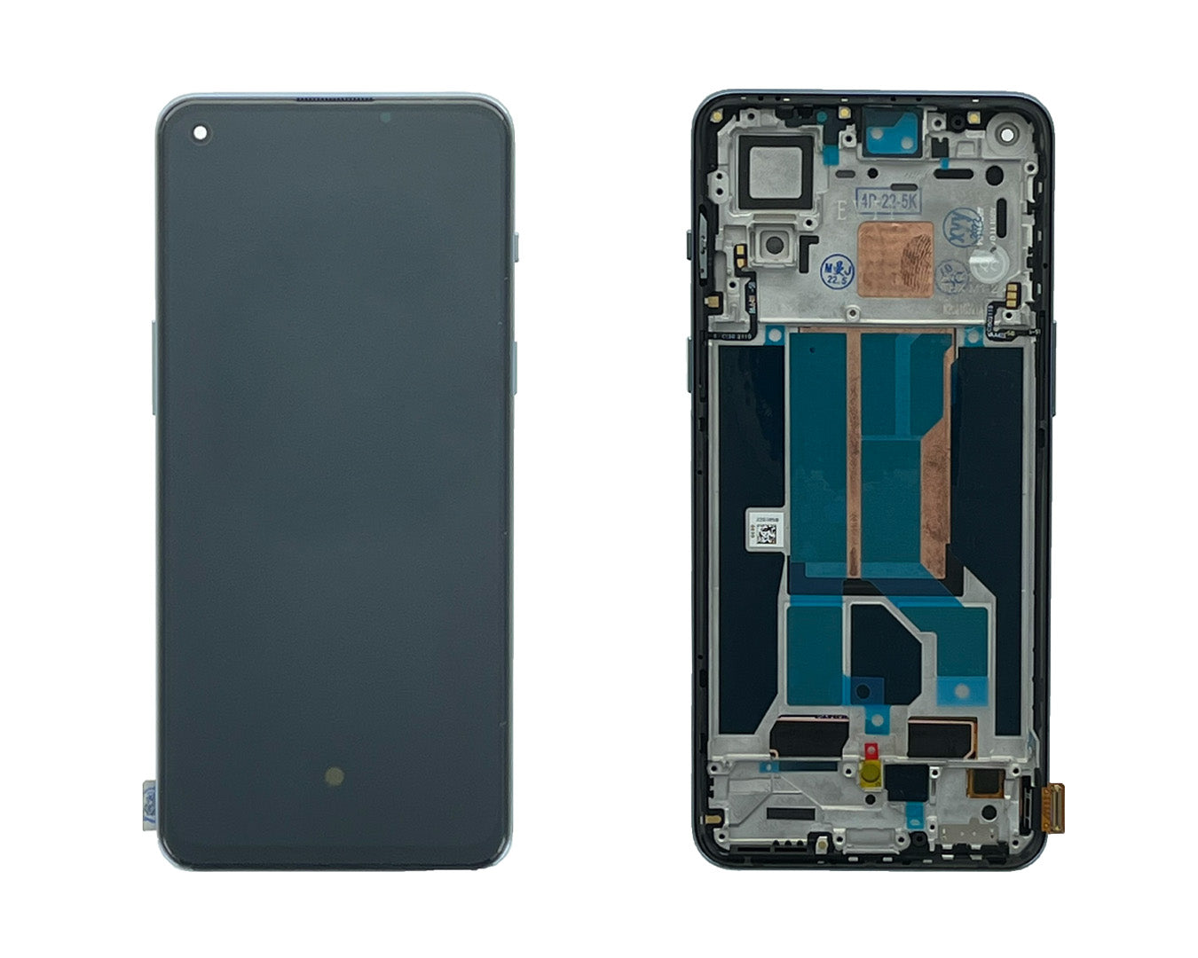 OEM Display für OnePlus Nord 2 mit Rahmen Grau – Bild 4