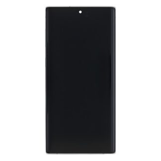 Samsung Galaxy Note 10 N970F Display und Touchscreen-Digitizer mit Rahmen Aura White Service Pack