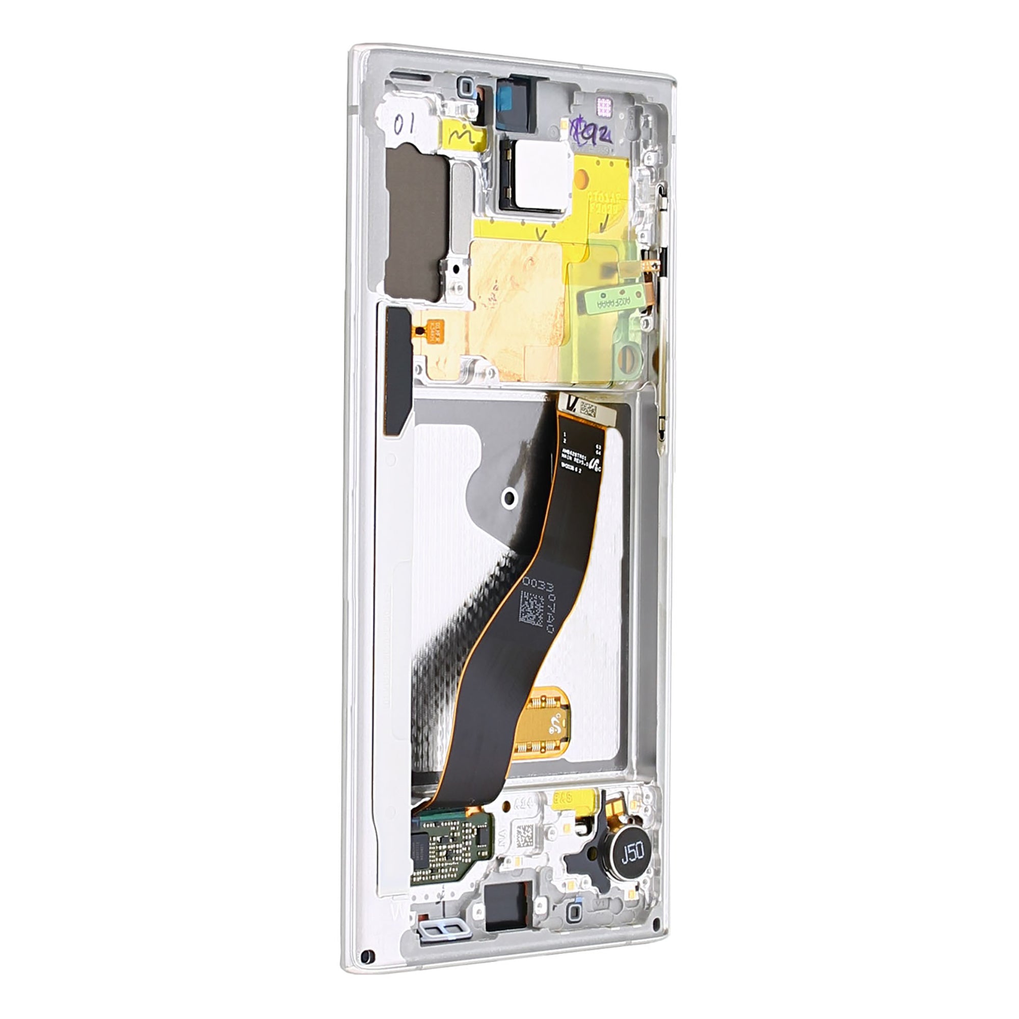 Samsung Galaxy Note 10 N970F Display und Touchscreen-Digitizer mit Rahmen Aura White Service Pack – Bild 4
