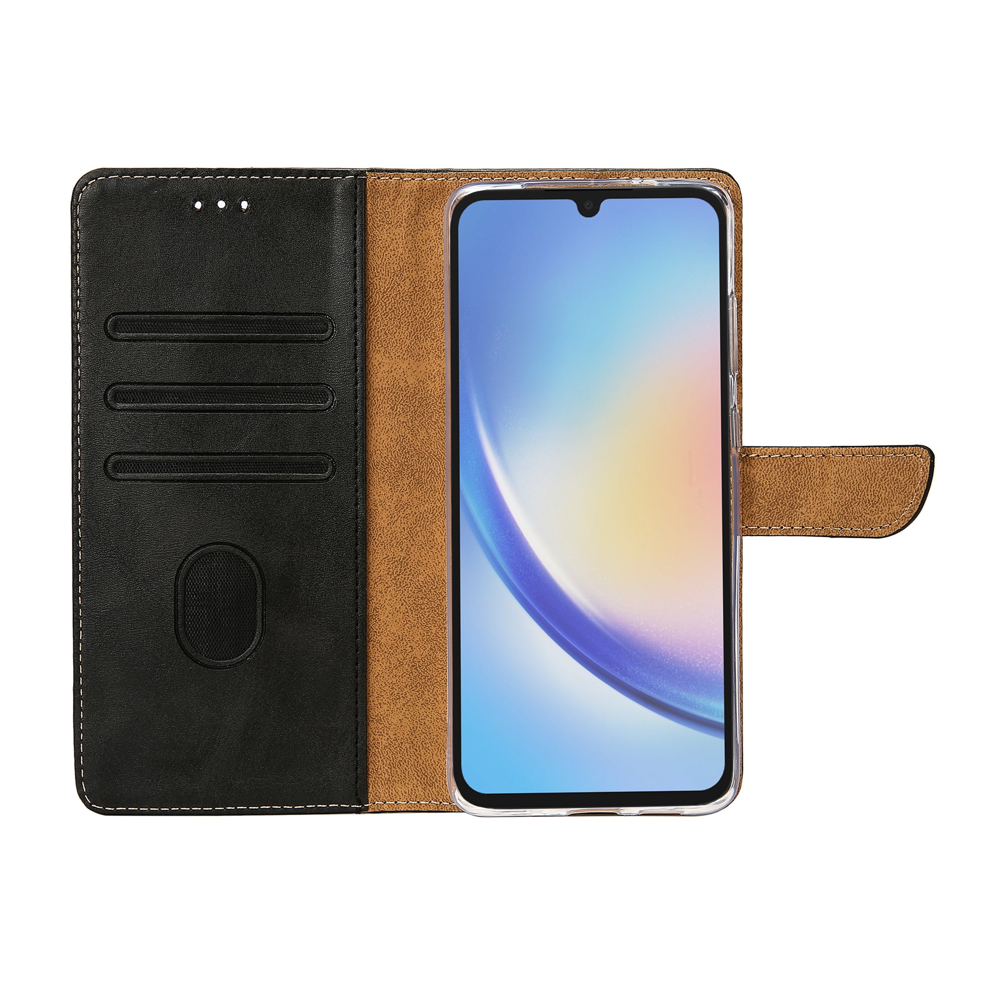 Rixus Buchhülle für Samsung Galaxy A34 5G Black – Bild 5