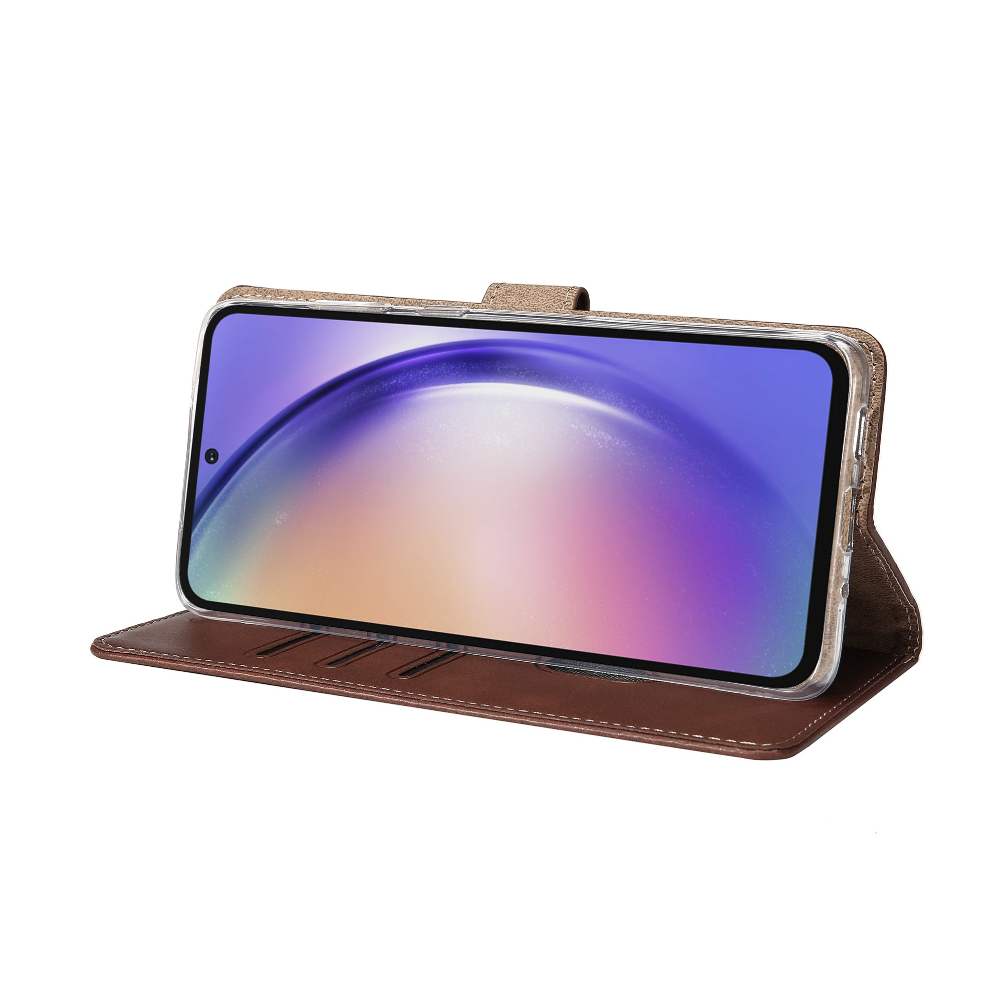 Rixus Buchhülle für Samsung Galaxy A54 5G Brown – Bild 6