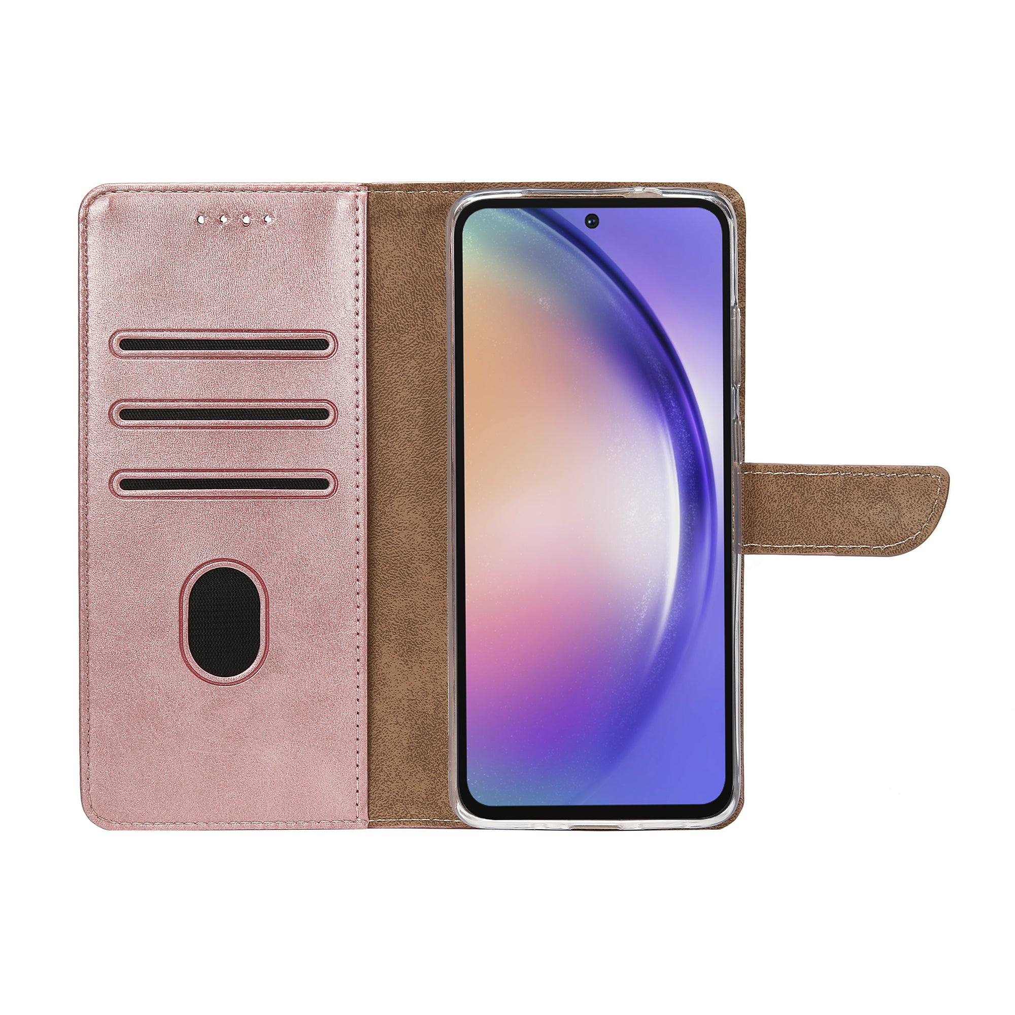Rixus Buchhülle für Samsung Galaxy A54 5G Pink – Bild 5