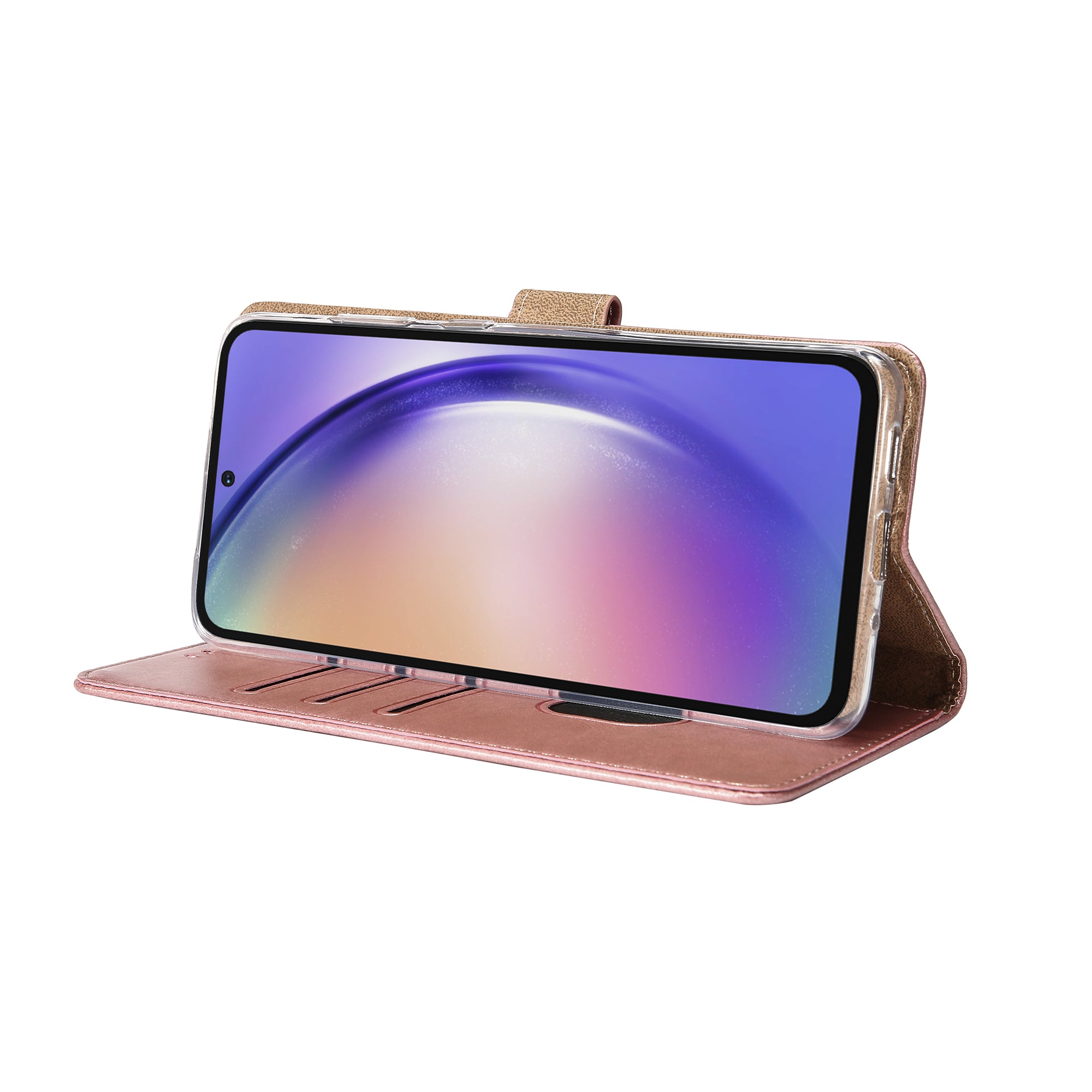 Rixus Buchhülle für Samsung Galaxy A54 5G Pink – Bild 6