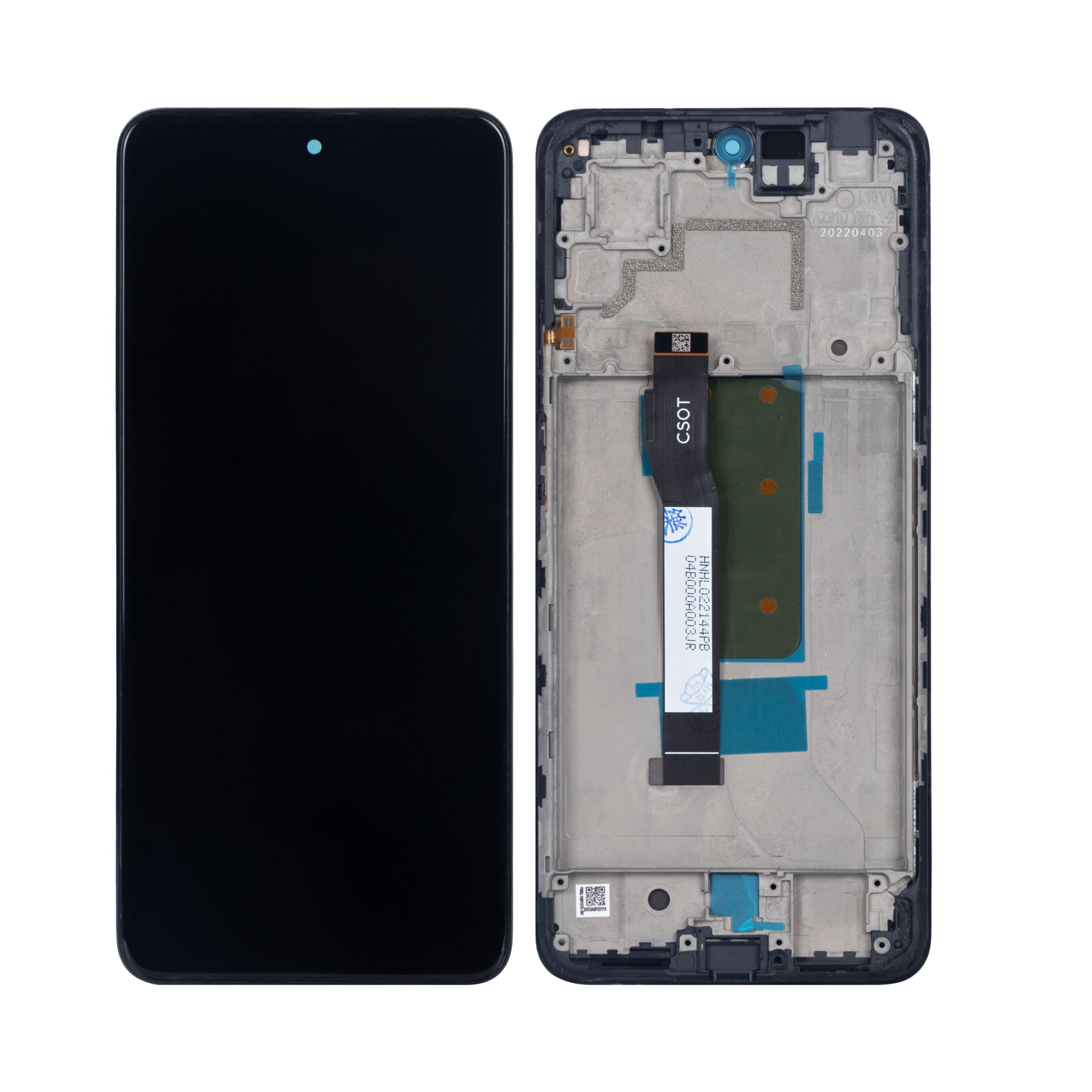 OEM Display für Xiaomi Redmi Note 11T Pro mit Rahmen Schwarz – Bild 4
