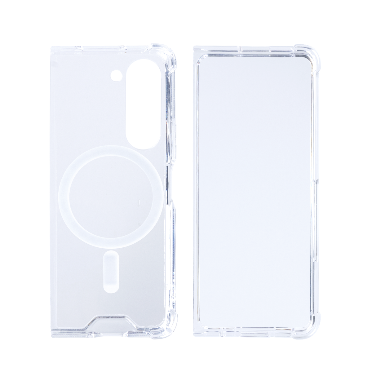 Rixus Magnetic Clear Hülle TPU für Samsung Galaxy Z Fold5 White – Bild 2