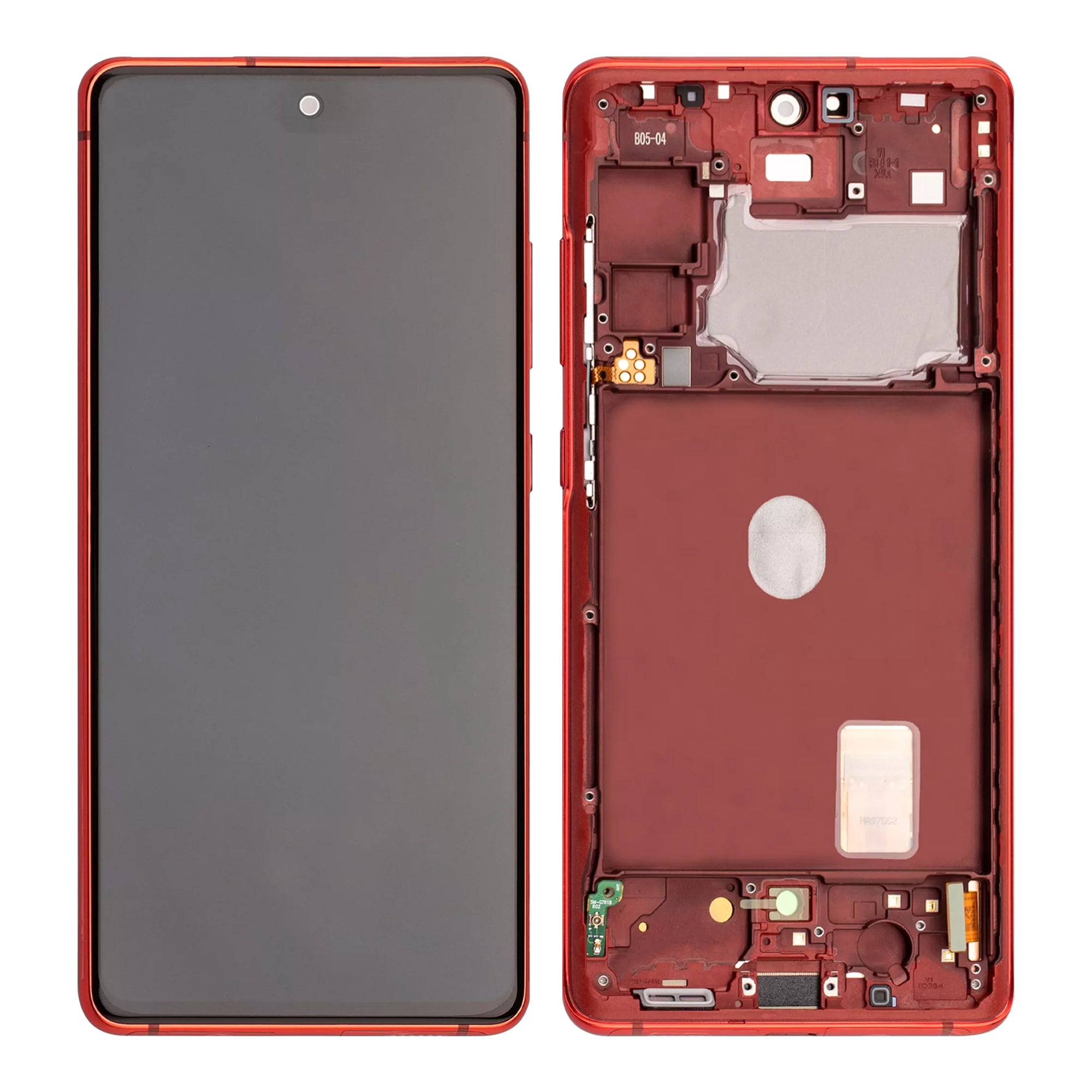 Samsung S20 FE/5G G780F/G781B Original Service Pack Display Rahmen Cloud Red – Bild 4