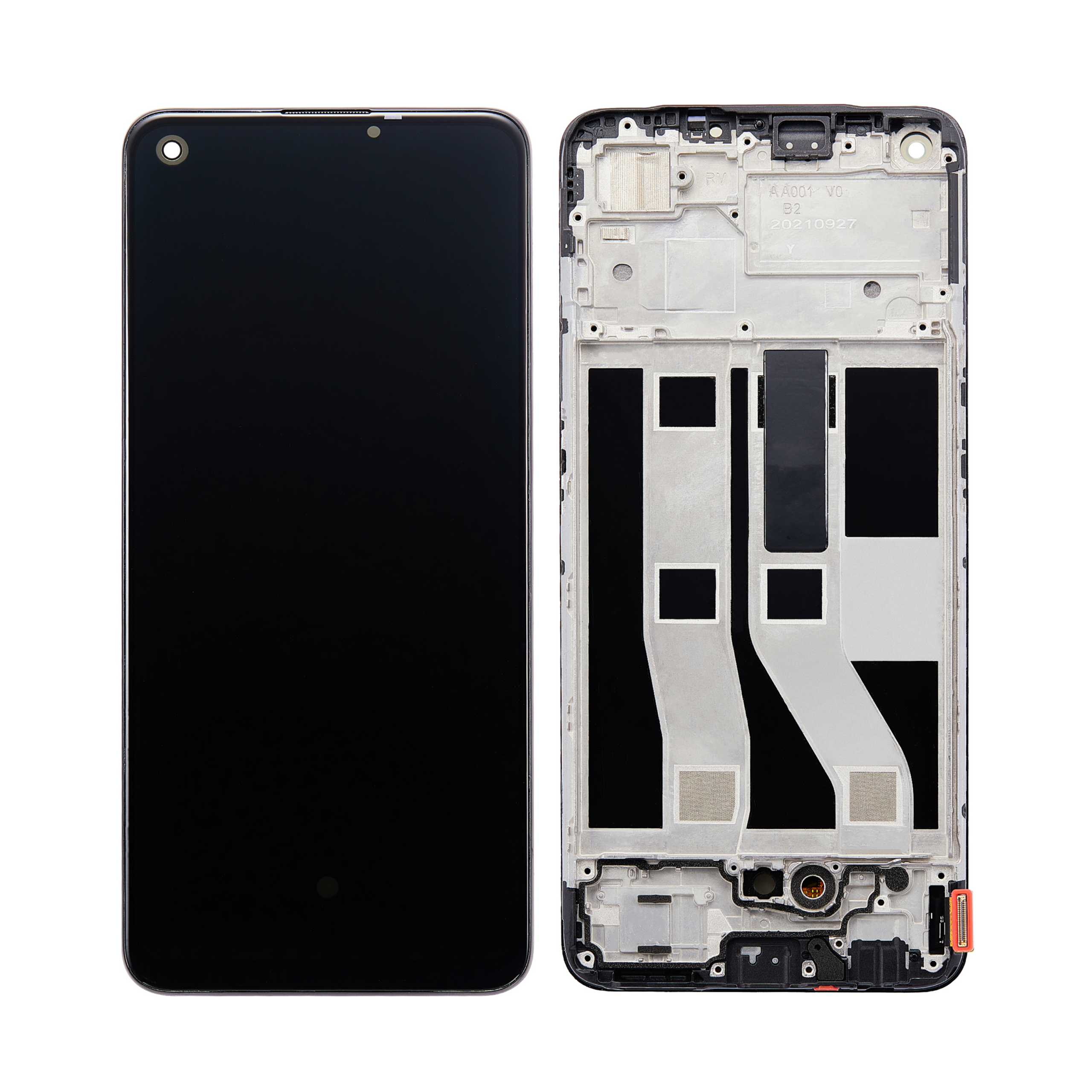 OEM Display für Oppo A74 4G mit Rahmen Schwarz – Bild 4
