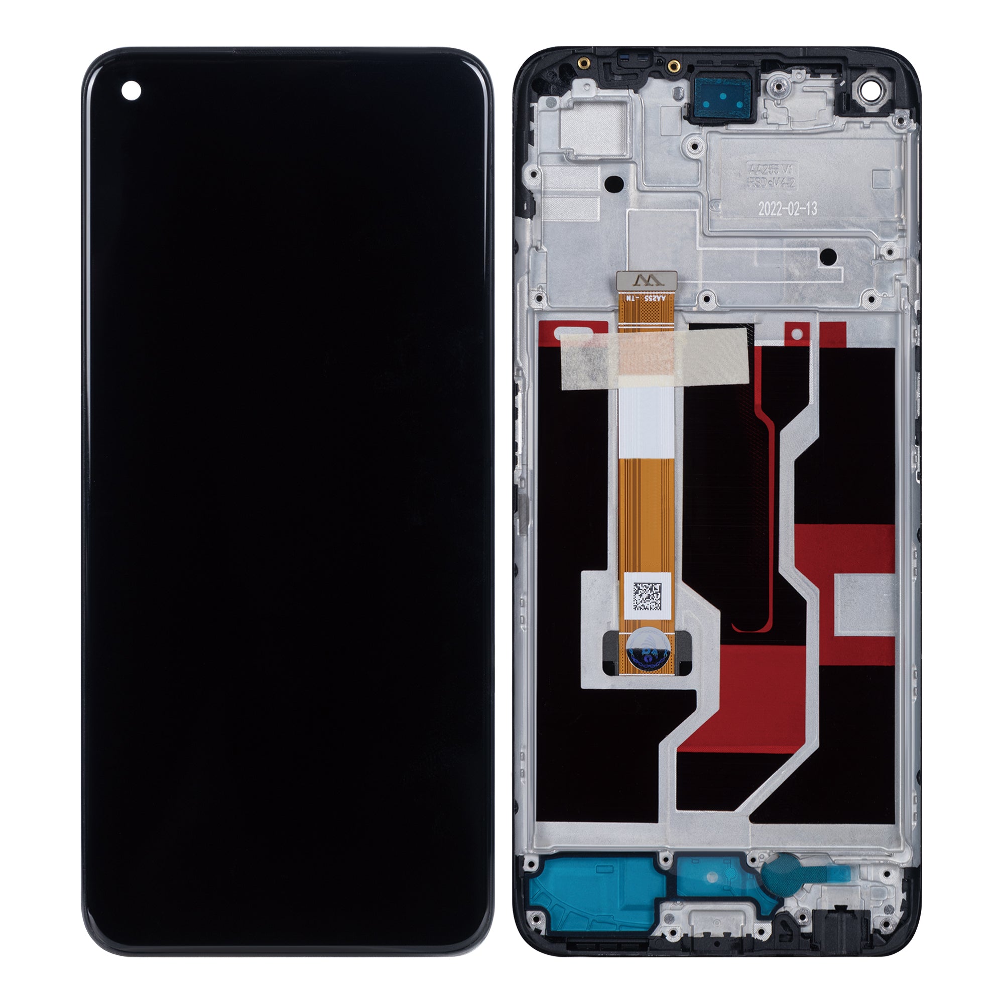 OEM Display für Oppo A96 mit Rahmen Schwarz – Bild 4