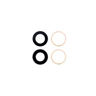 Für Apple iPhone 14, iPhone 14 Plus Kameraglas Set Black OEM