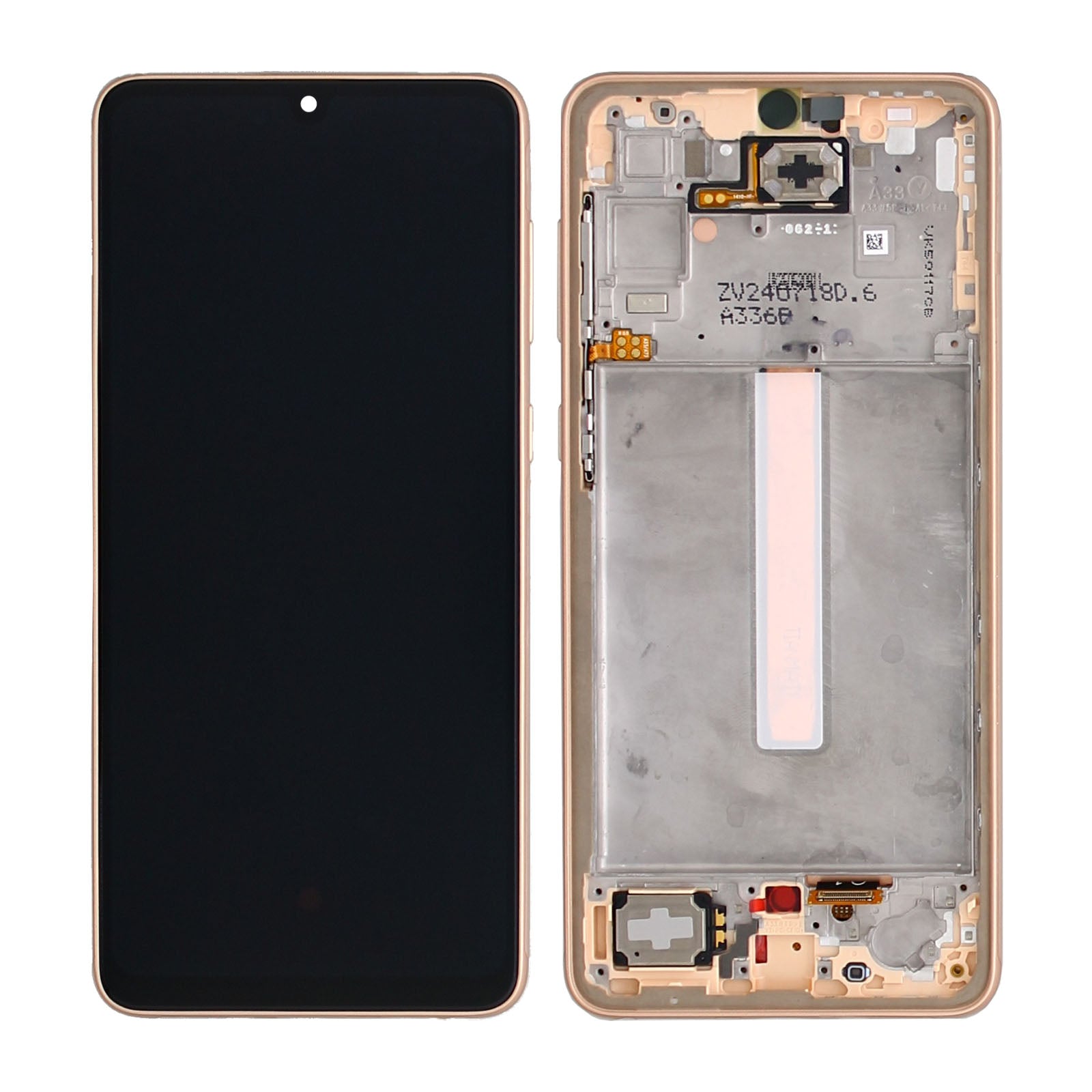 Samsung Galaxy A33 5G A336B Original Service Pack Display Rahmen Awesome Peach – Bild 5