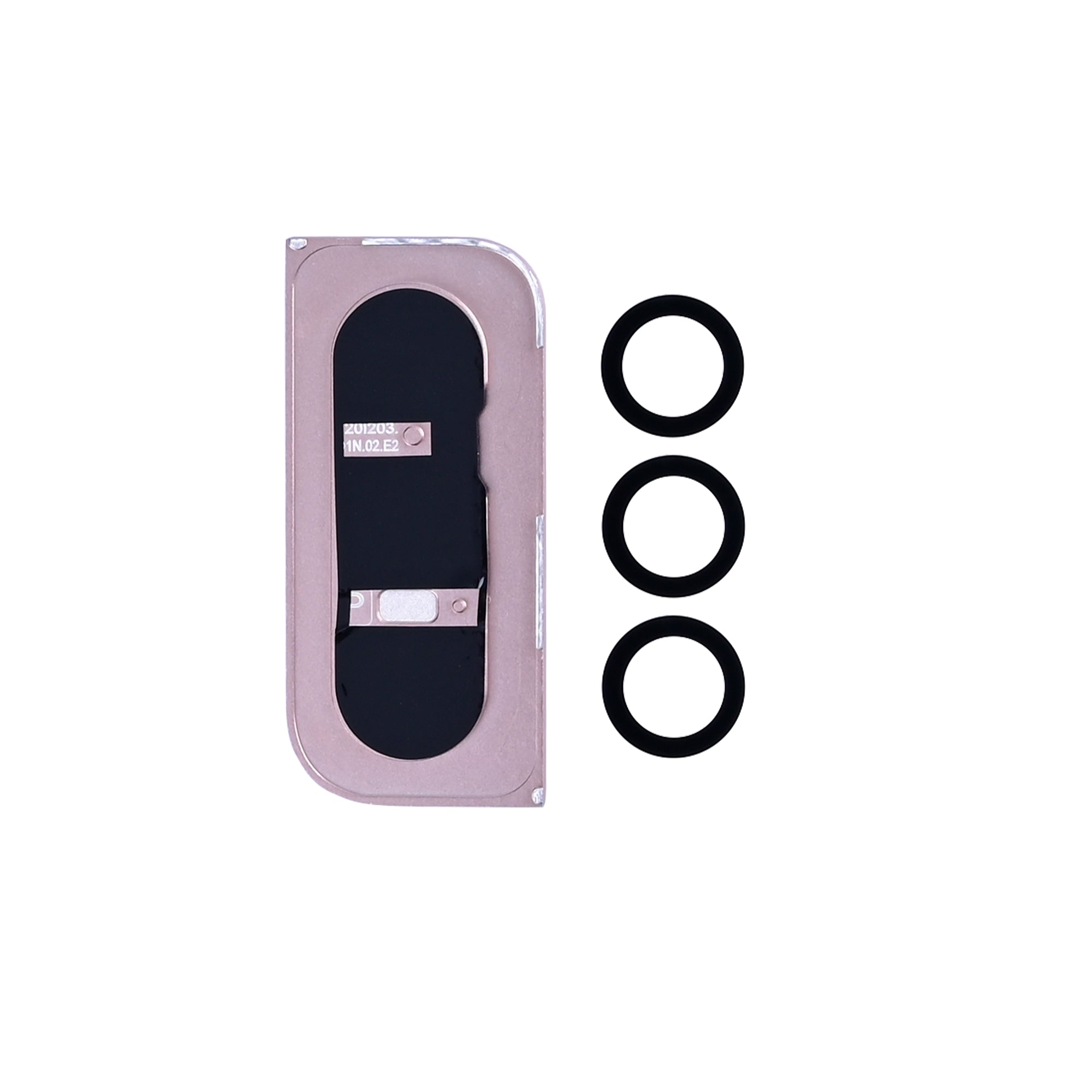 Samsung Galaxy S21 5G G991B Kameraglas mit Rahmen Pink Gold OEM – Bild 2