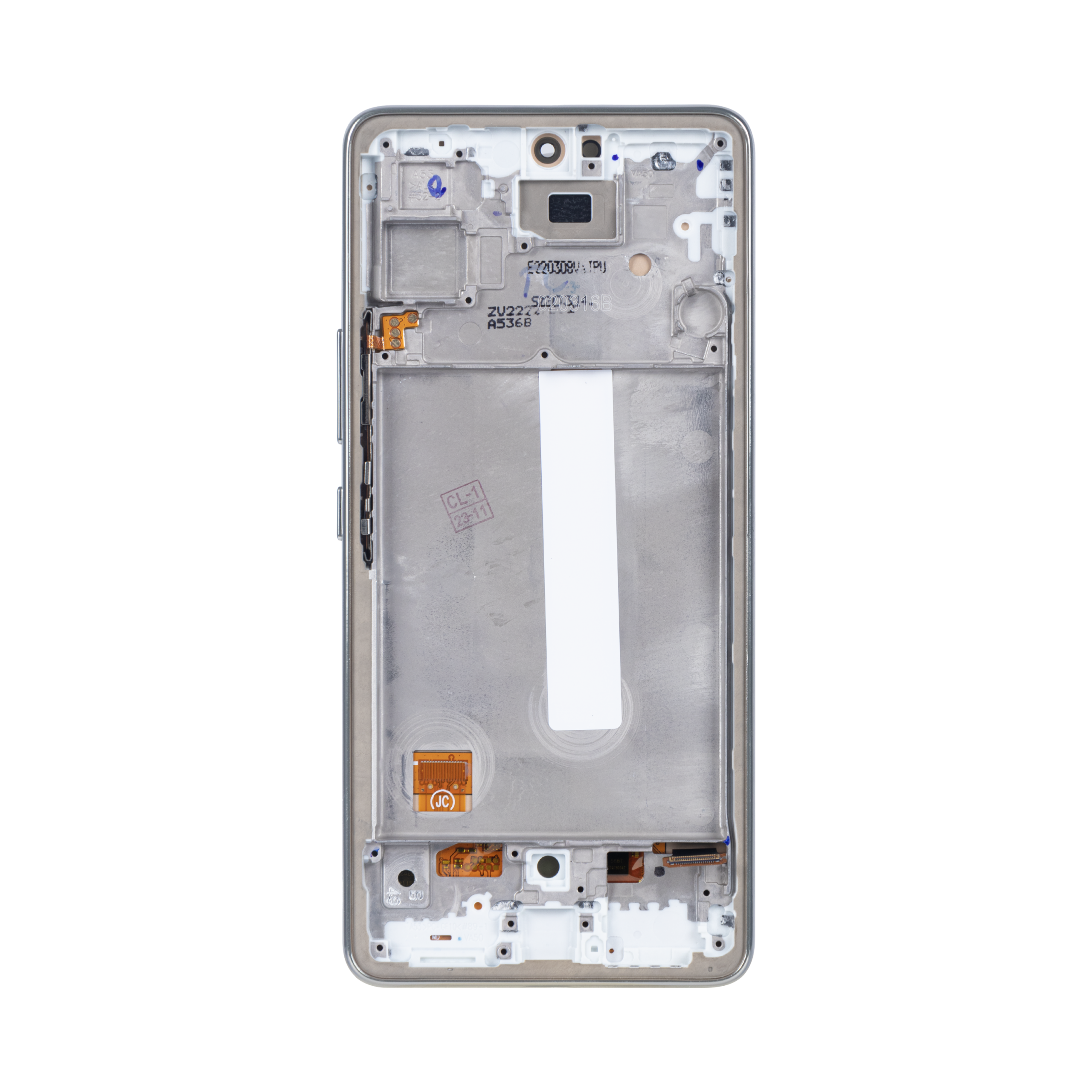 Samsung Galaxy A53 5G A536B Display und Touchscreen-Digitizer mit Rahmen White Soft-OLED – Bild 2