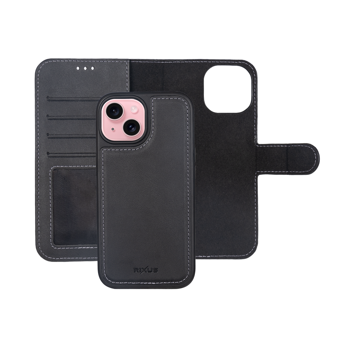 Rixus Duo Magnetische Wallet-Hülle für iPhone 15 16 17 Modell & Farbe – Bild 54