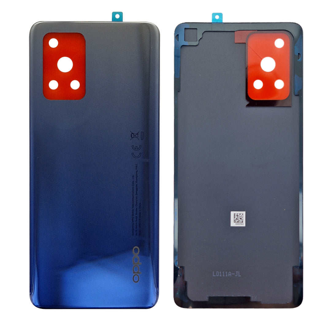 Oppo F19, A74 Akkudeckel ohne Linse Midnight Blue Original – Bild 3
