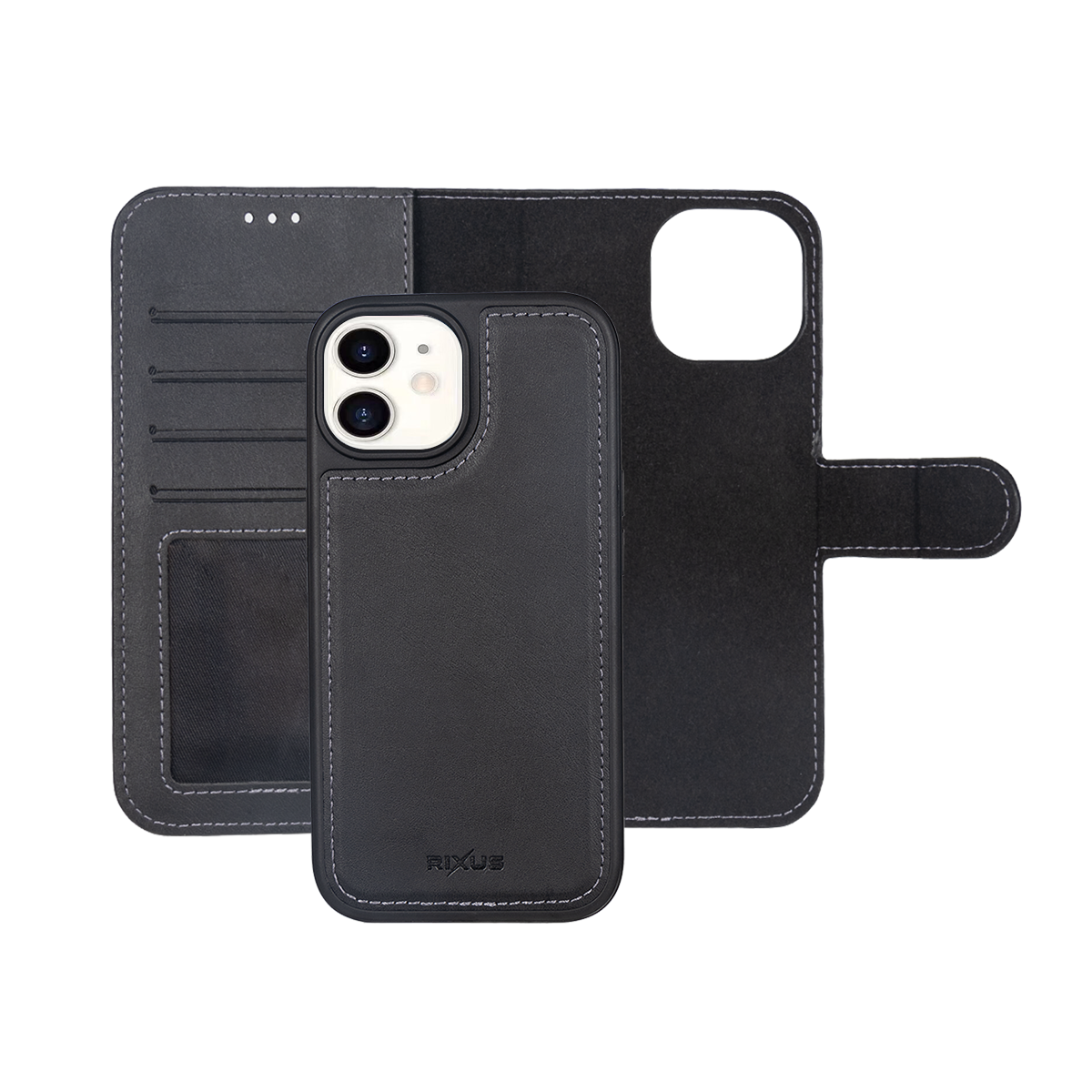 Rixus Duo Magnetic Detachable Wallet für Apple iPhone 11 Black – Bild 4