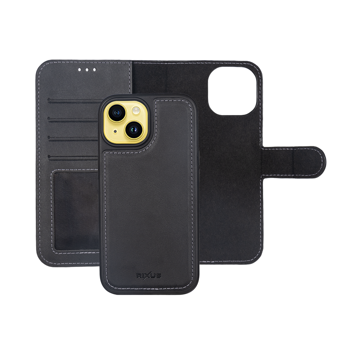 Rixus Duo Magnetic Detachable Wallet für Apple iPhone 14 Plus Black – Bild 4