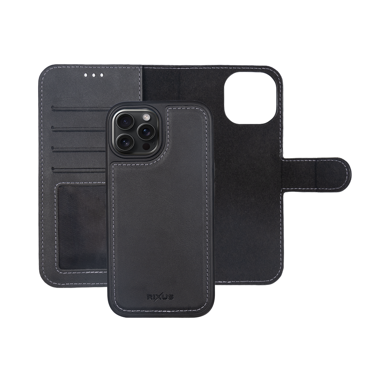 Rixus Duo Magnetic Detachable Wallet für Apple iPhone 14 Pro Max Black – Bild 4