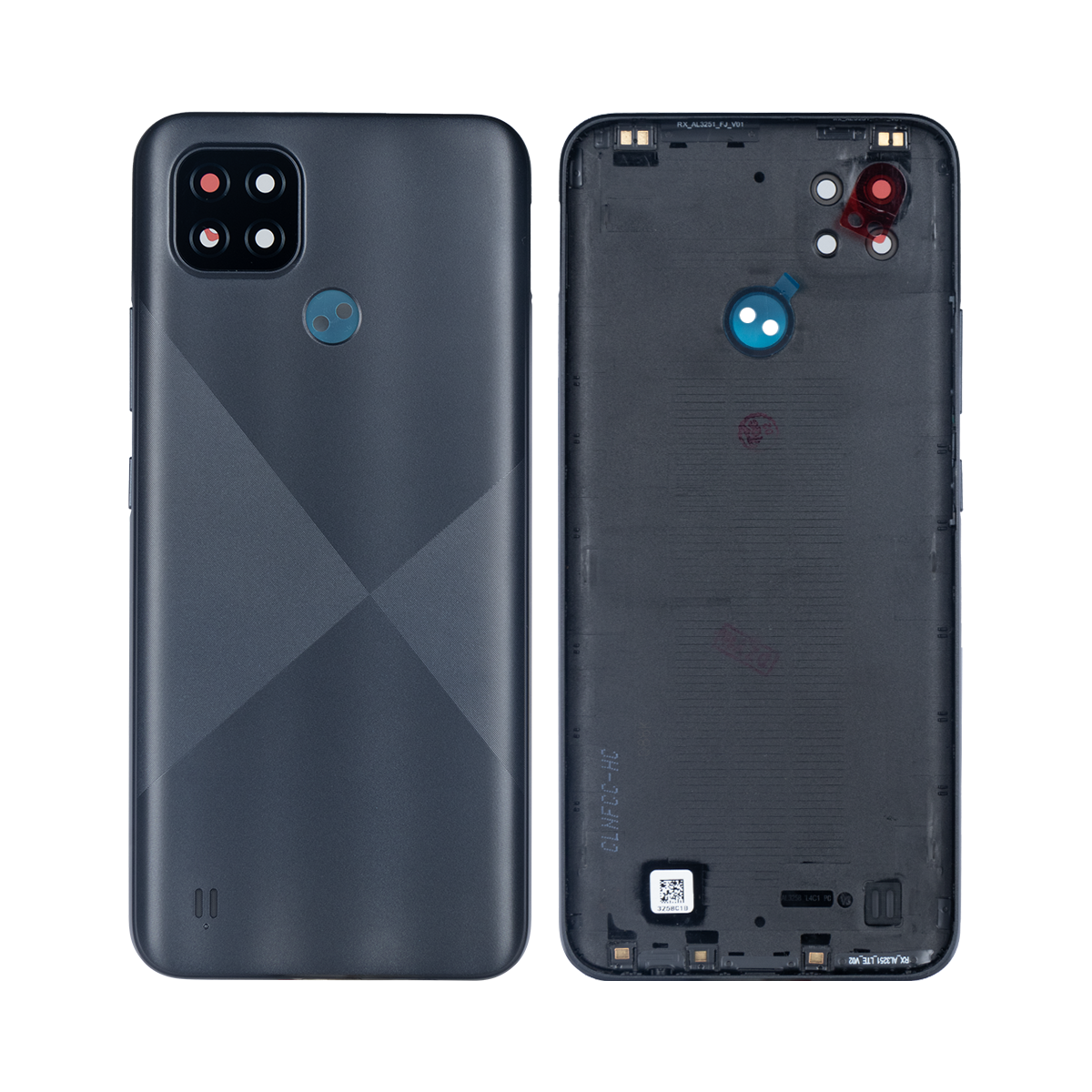 Realme C21 Akkudeckel mit Linse Cross Black OEM – Bild 3