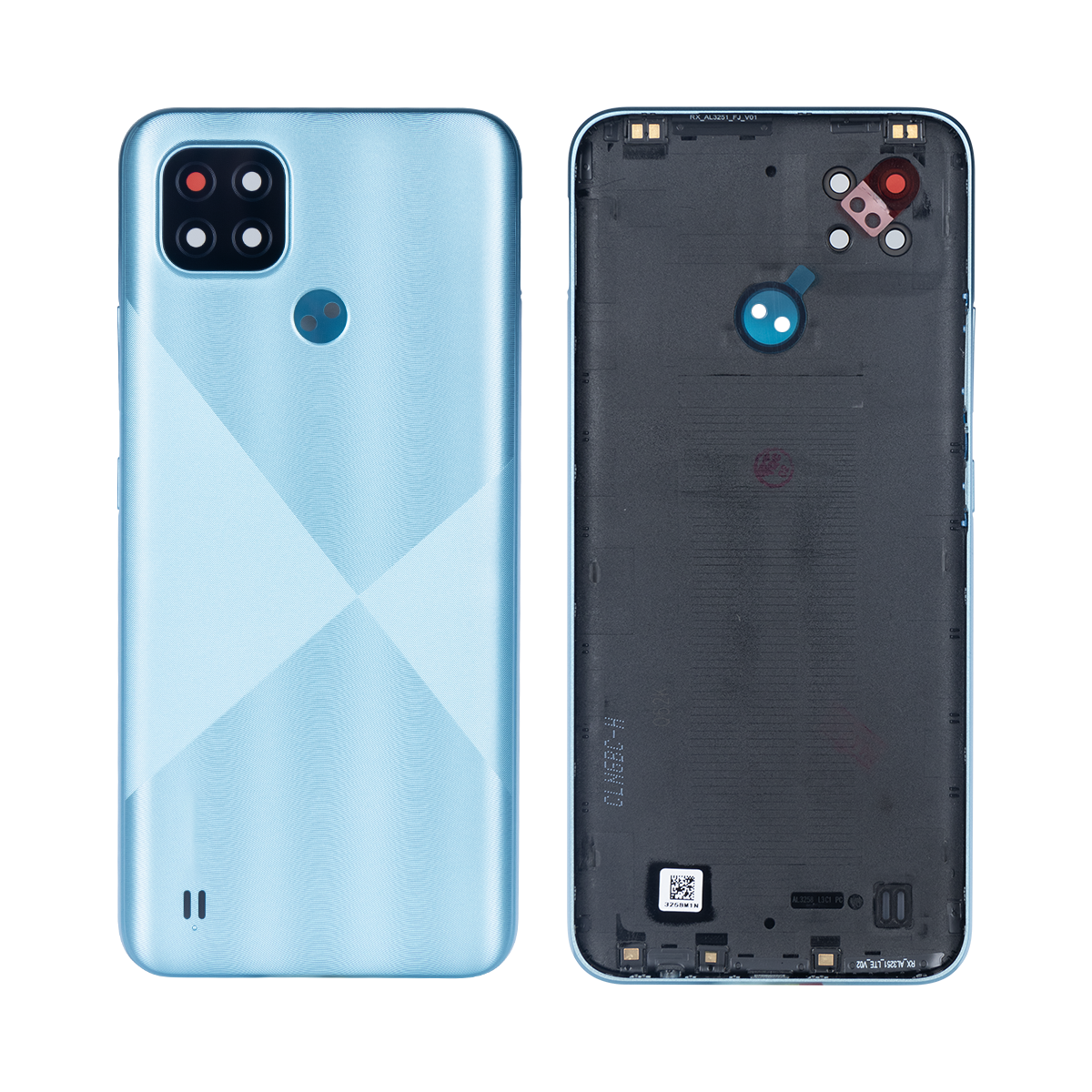 Realme C21 Akkudeckel mit Linse Cross Blue OEM – Bild 3