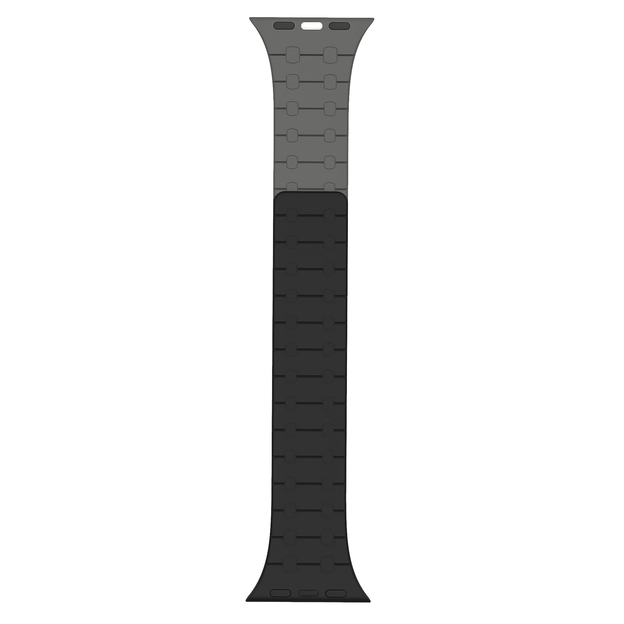 Rixus Magnetic Silicone Band für Apple Watch 42mm, 44mm, 45mm, 49mm Black und Grey – Bild 3