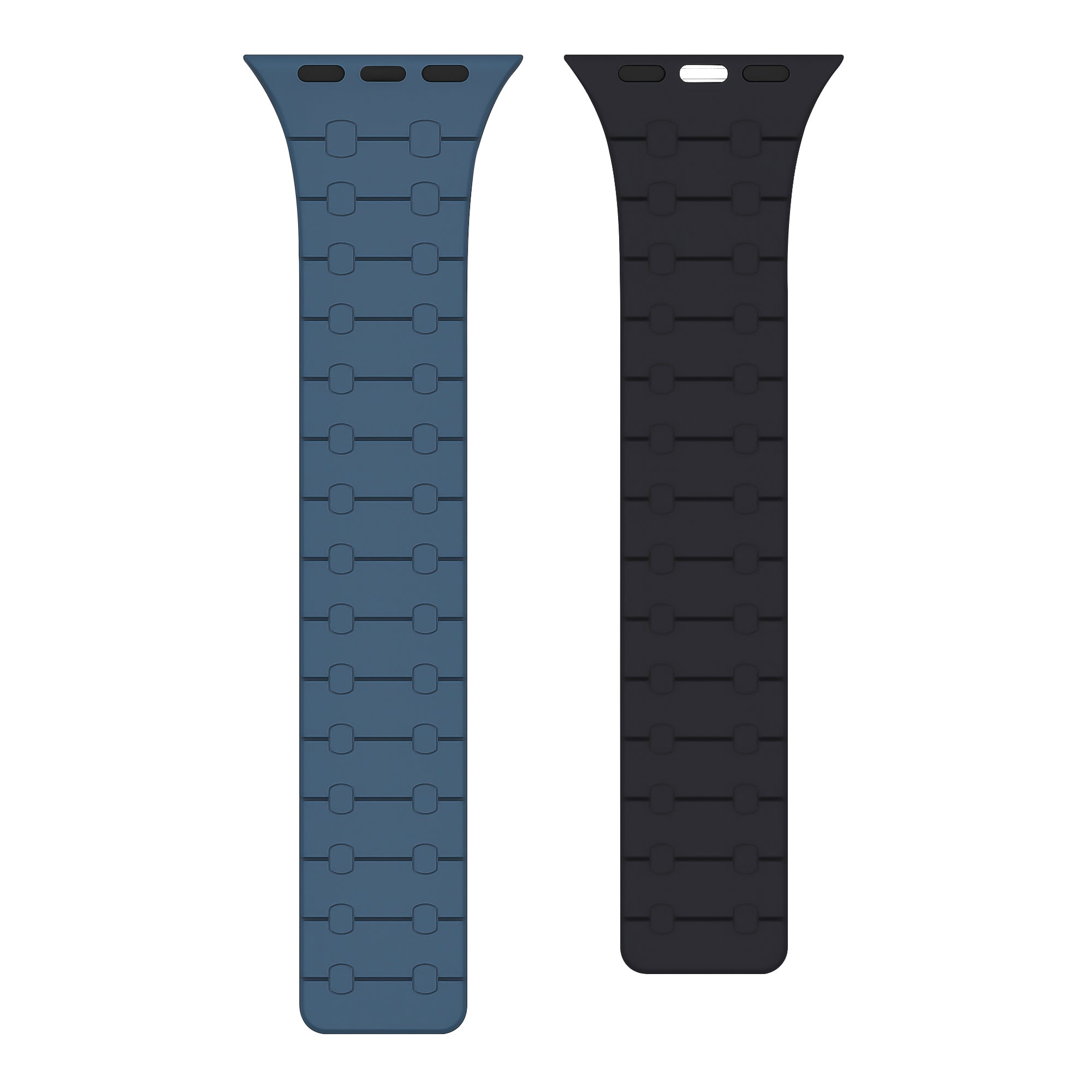 Rixus Magnetic Silicone Band für Apple Watch 42mm, 44mm, 45mm, 49mm Blue und Midnight