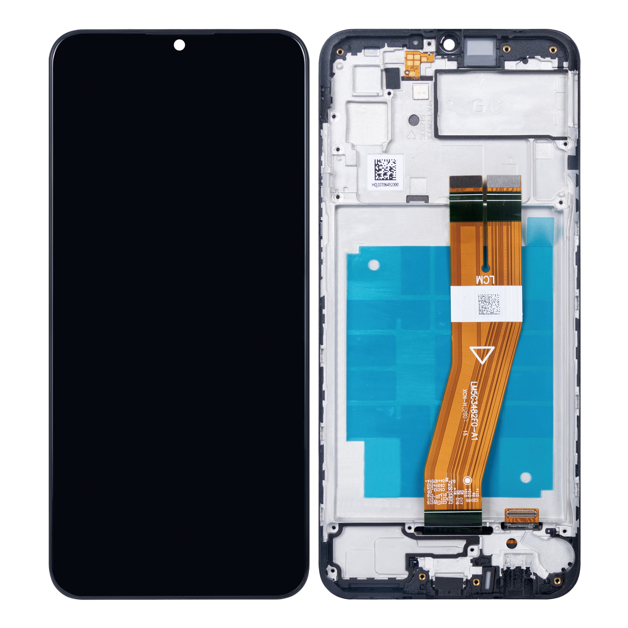 Samsung Galaxy A03 A035F (Non EU) Display und Touchscreen-Digitizer mit Rahmen Black Soft-OLED – Bild 3