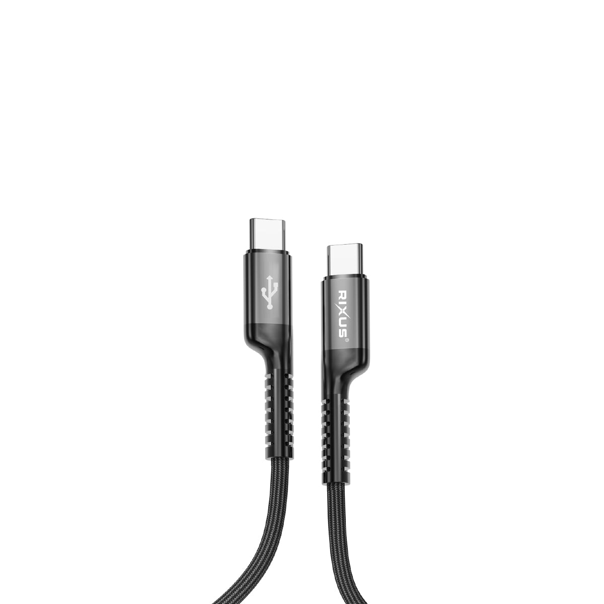 Rixus RXUC17C Retractable Spring Kabel USB-C To USB-C Black – Bild 3