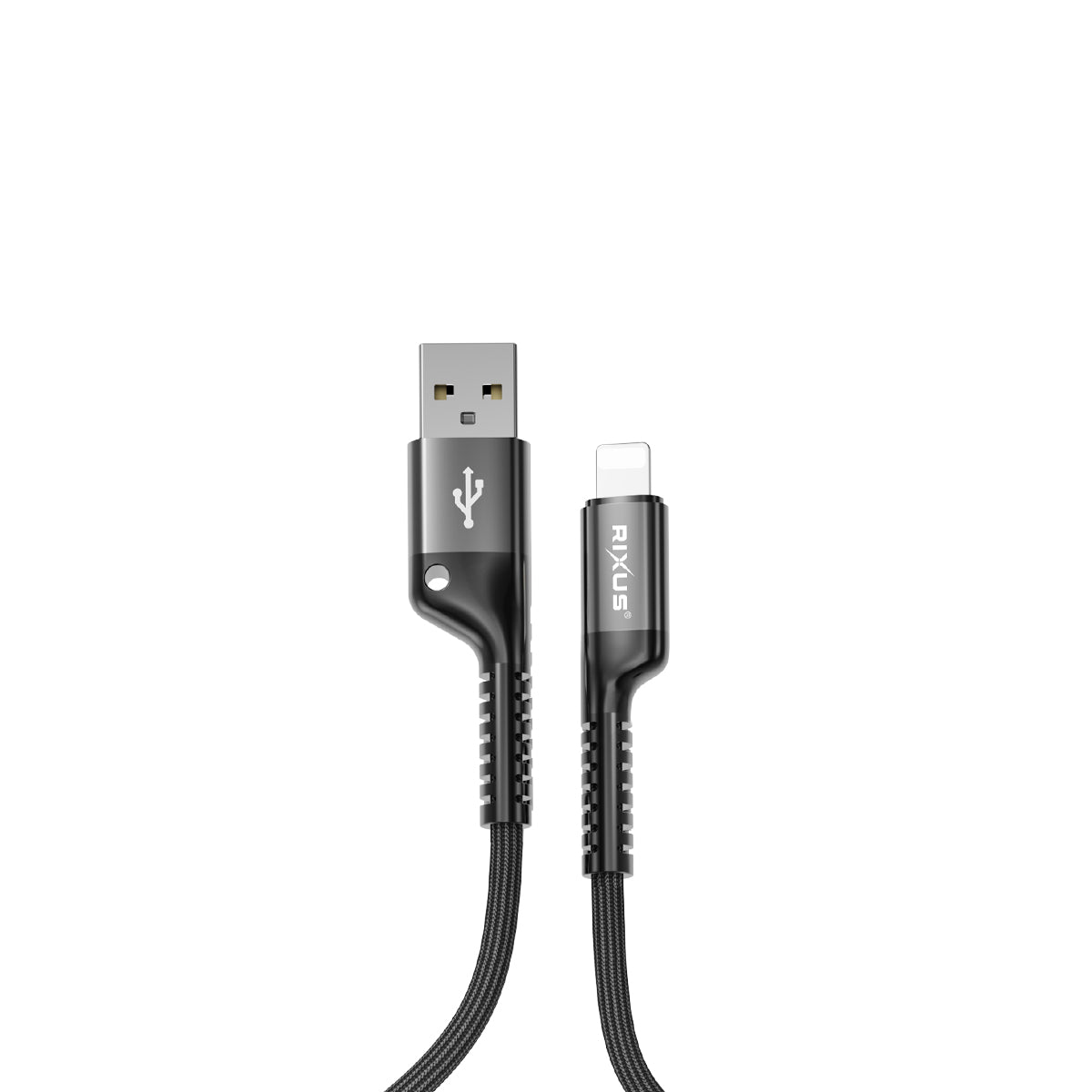 Rixus RXUC17AL Retractable Spring Kabel USB-A To Lightning Anschluss Black – Bild 3