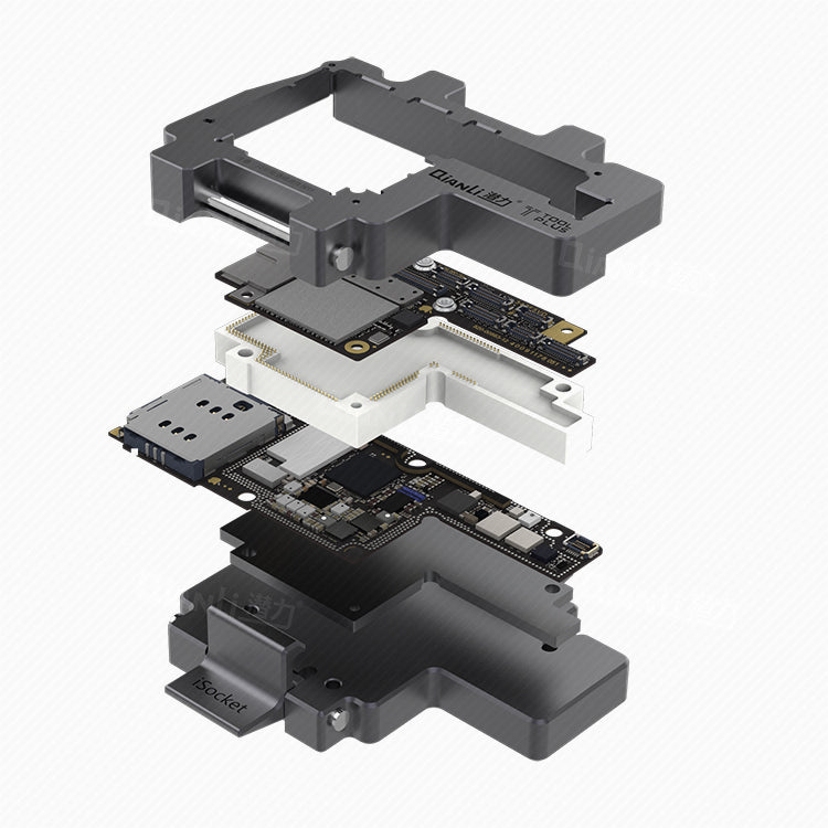 QIANLI iSocket Motherboard Layered Test Rahmen für Apple iPhone X Black