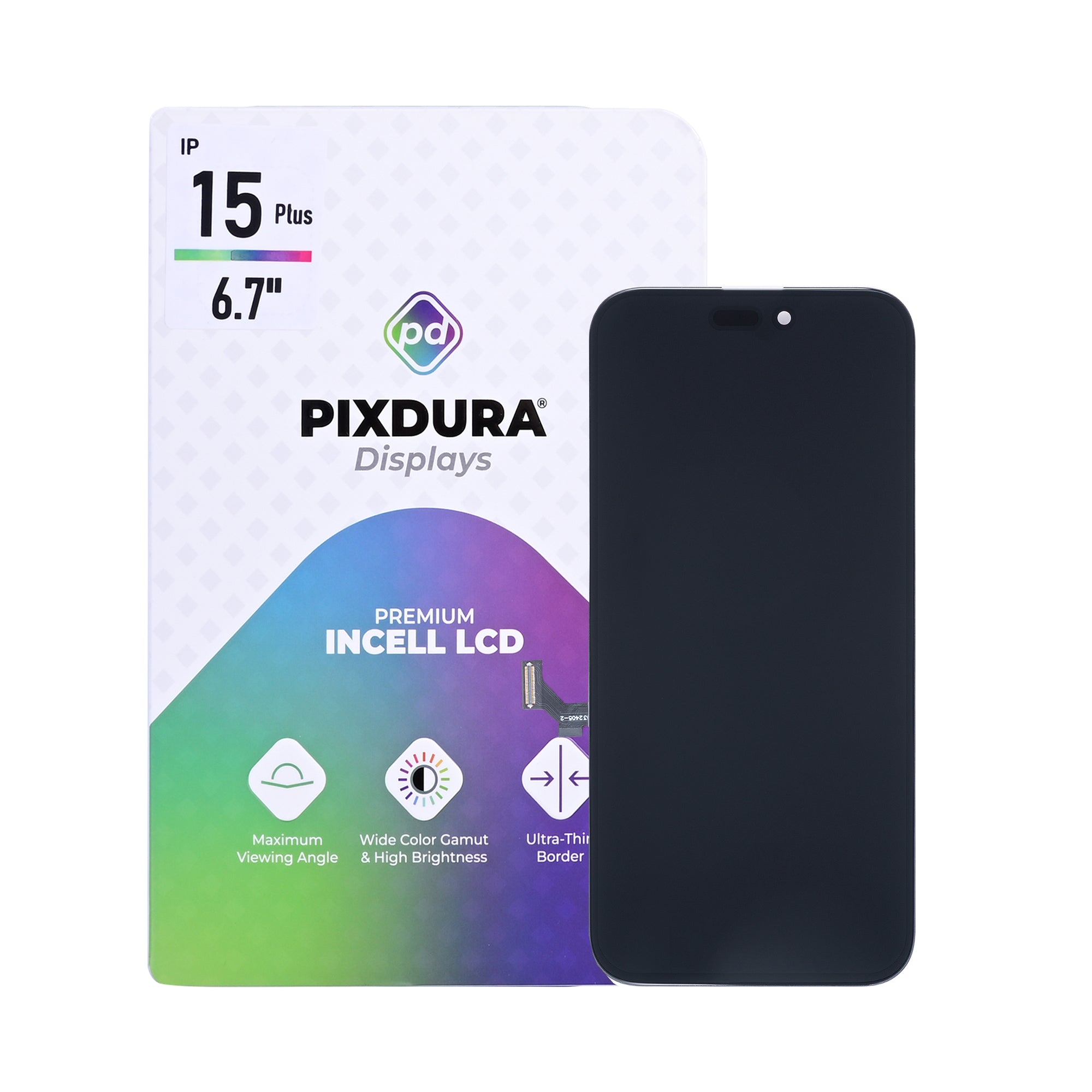 PIXDURA Display für iPhone 15 Plus InCell Premium 60Hz Touchscreen – Bild 2