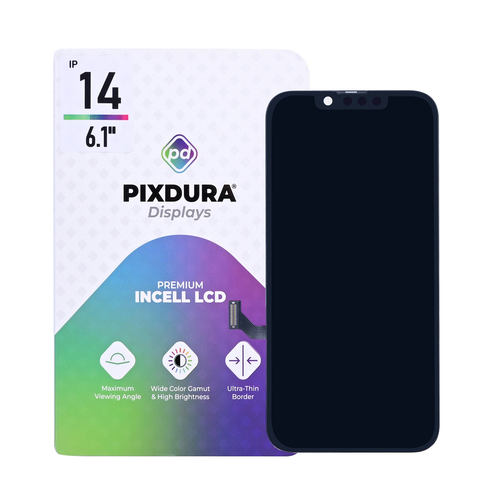 PIXDURA Display für iPhone 14 InCell Premium 60Hz Touchscreen – Bild 2