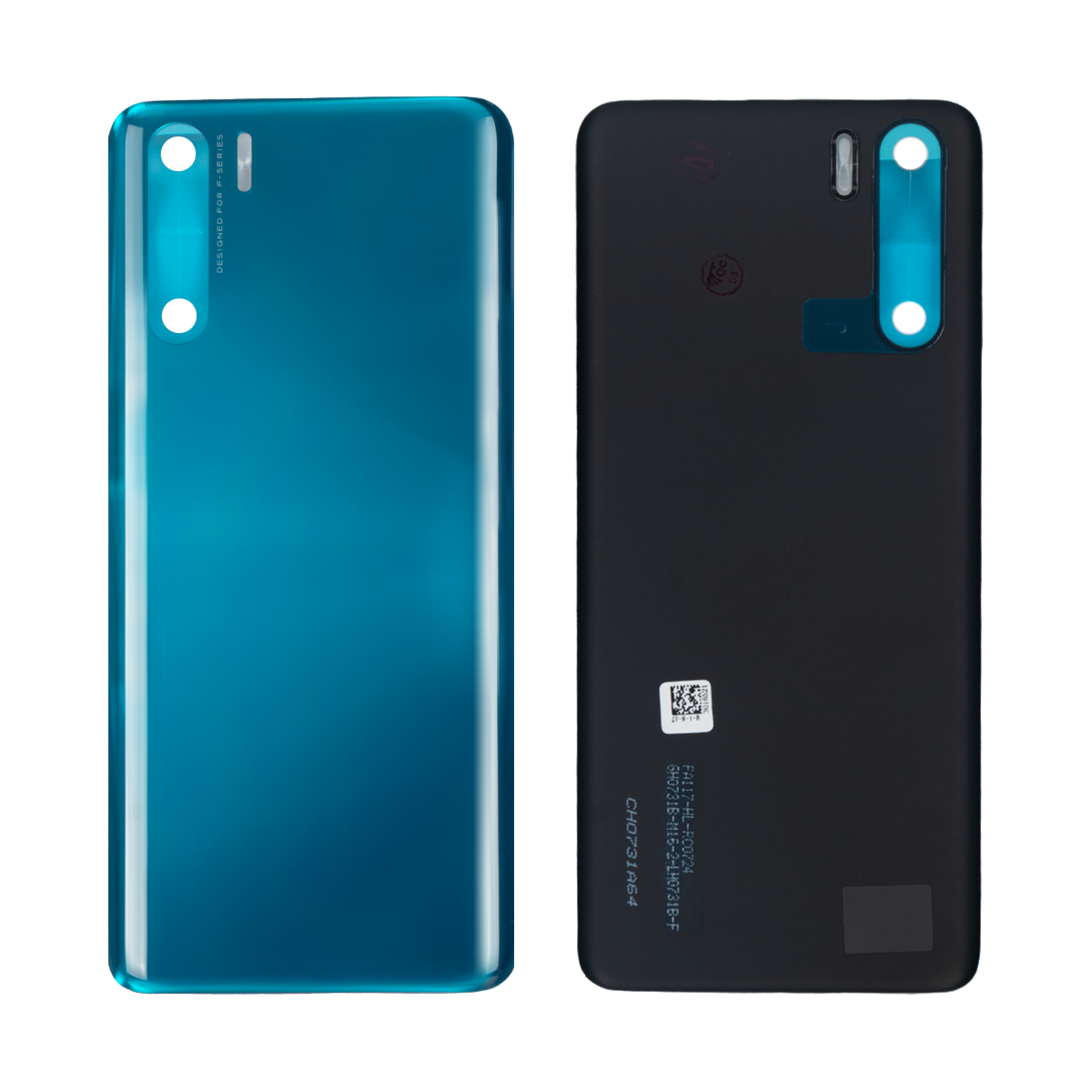Oppo A91 Akkudeckel ohne Linse Blazing Blue Original – Bild 3