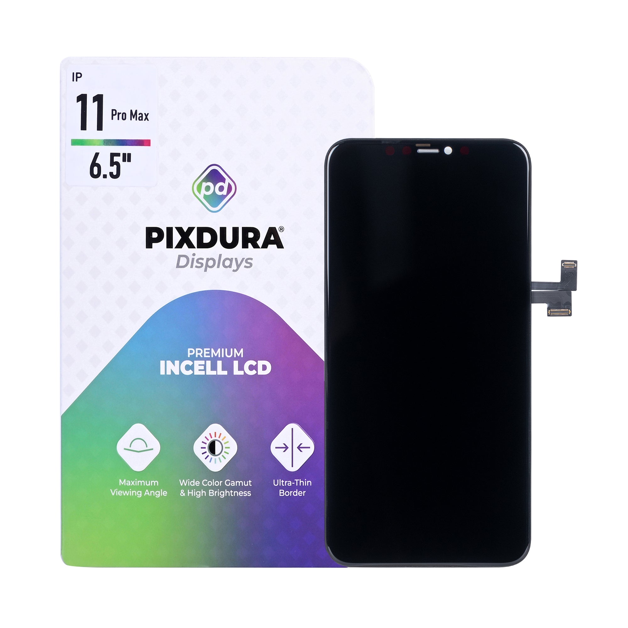 PIXDURA Display für iPhone 11 Pro Max InCell Premium 60Hz Touchscreen – Bild 2