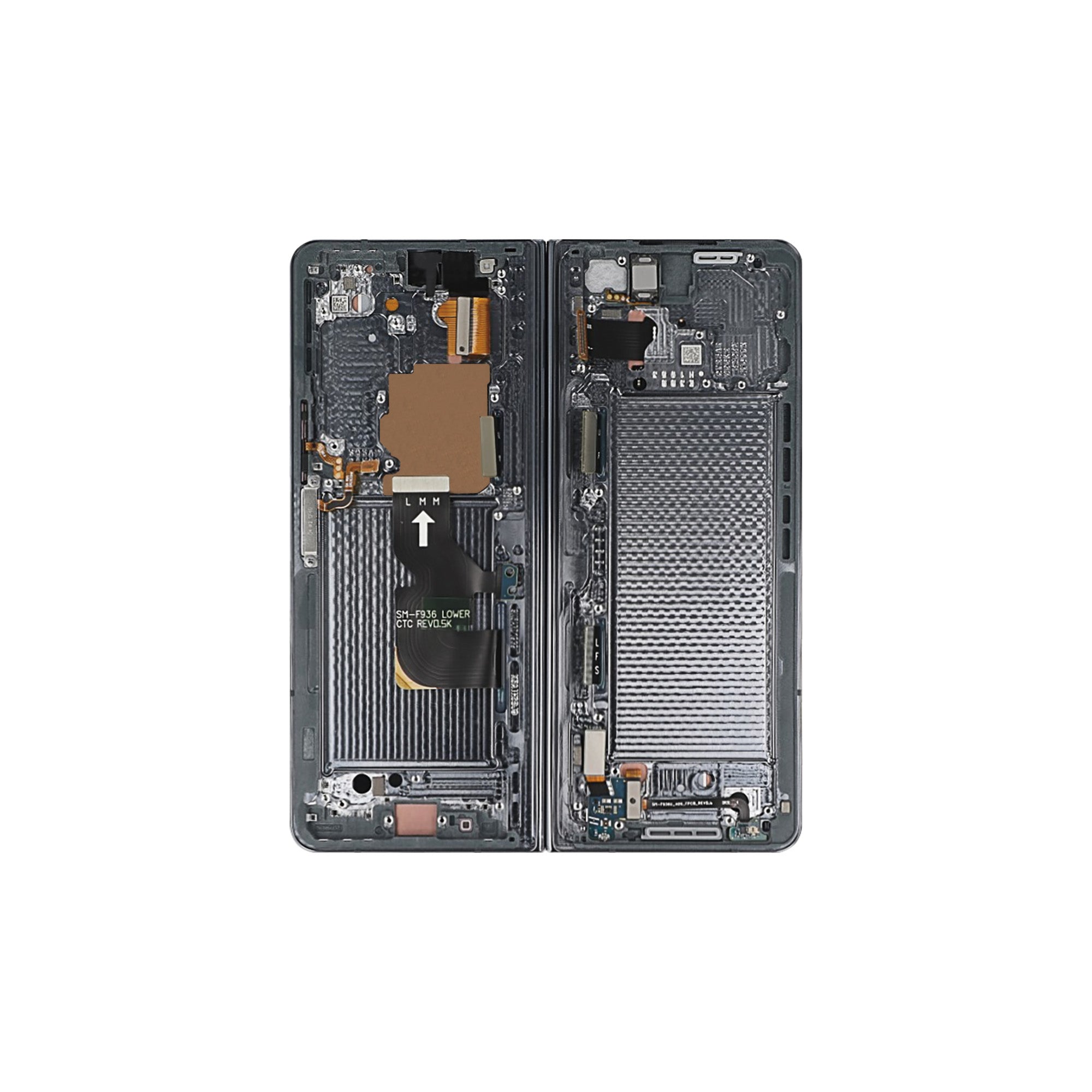 Samsung Original Display Galaxy Z Fold4 5G Main F936B mit Rahmen Graygreen Grün – Bild 3