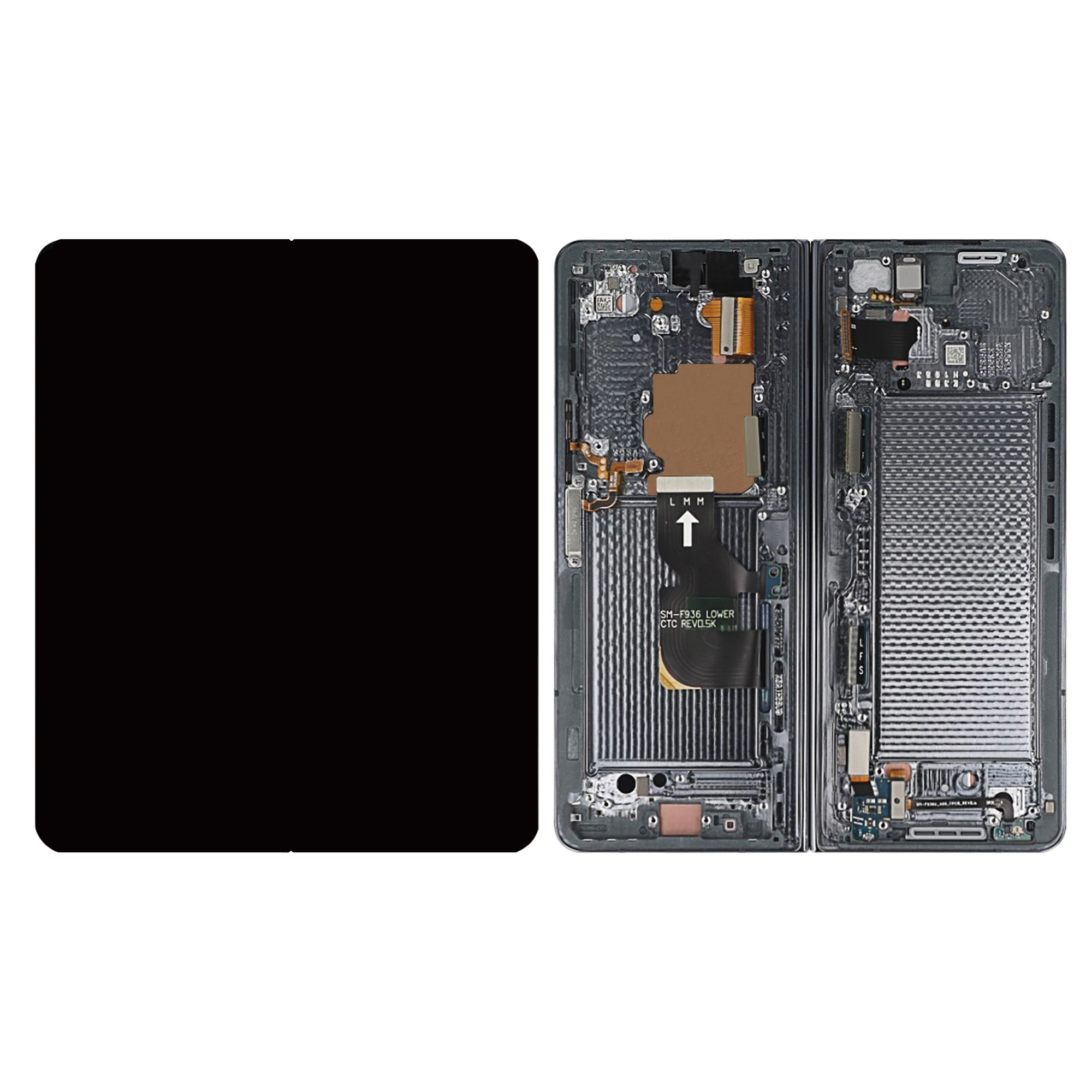 Samsung Original Display Galaxy Z Fold4 5G Main F936B mit Rahmen Graygreen Grün – Bild 4