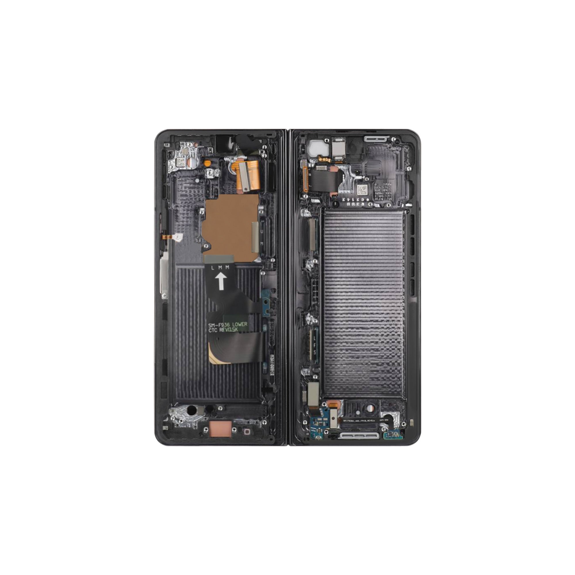 Samsung Original Display Galaxy Z Fold4 5G Main F936B mit Rahmen Phantom Black – Bild 3