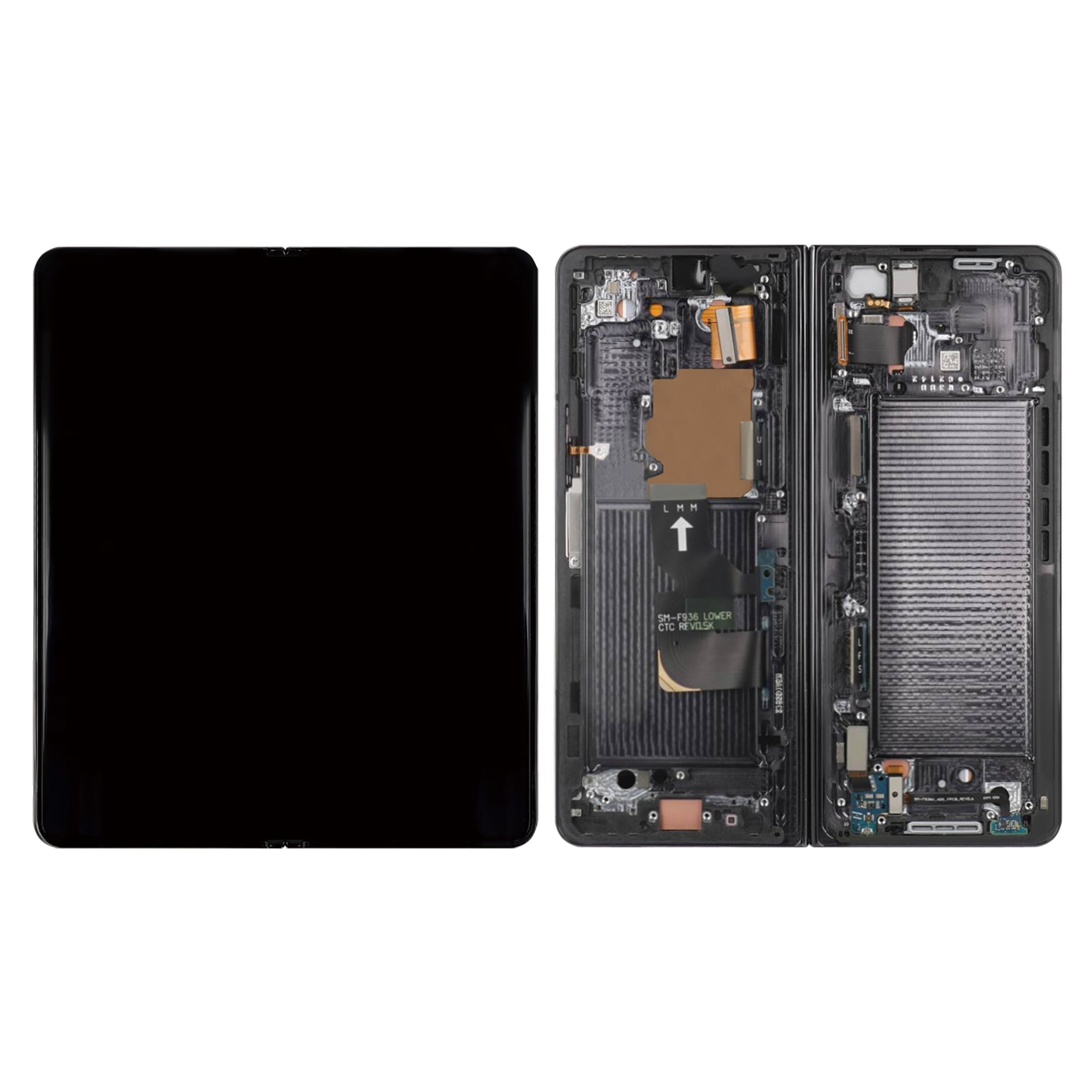 Samsung Original Display Galaxy Z Fold4 5G Main F936B mit Rahmen Phantom Black – Bild 4