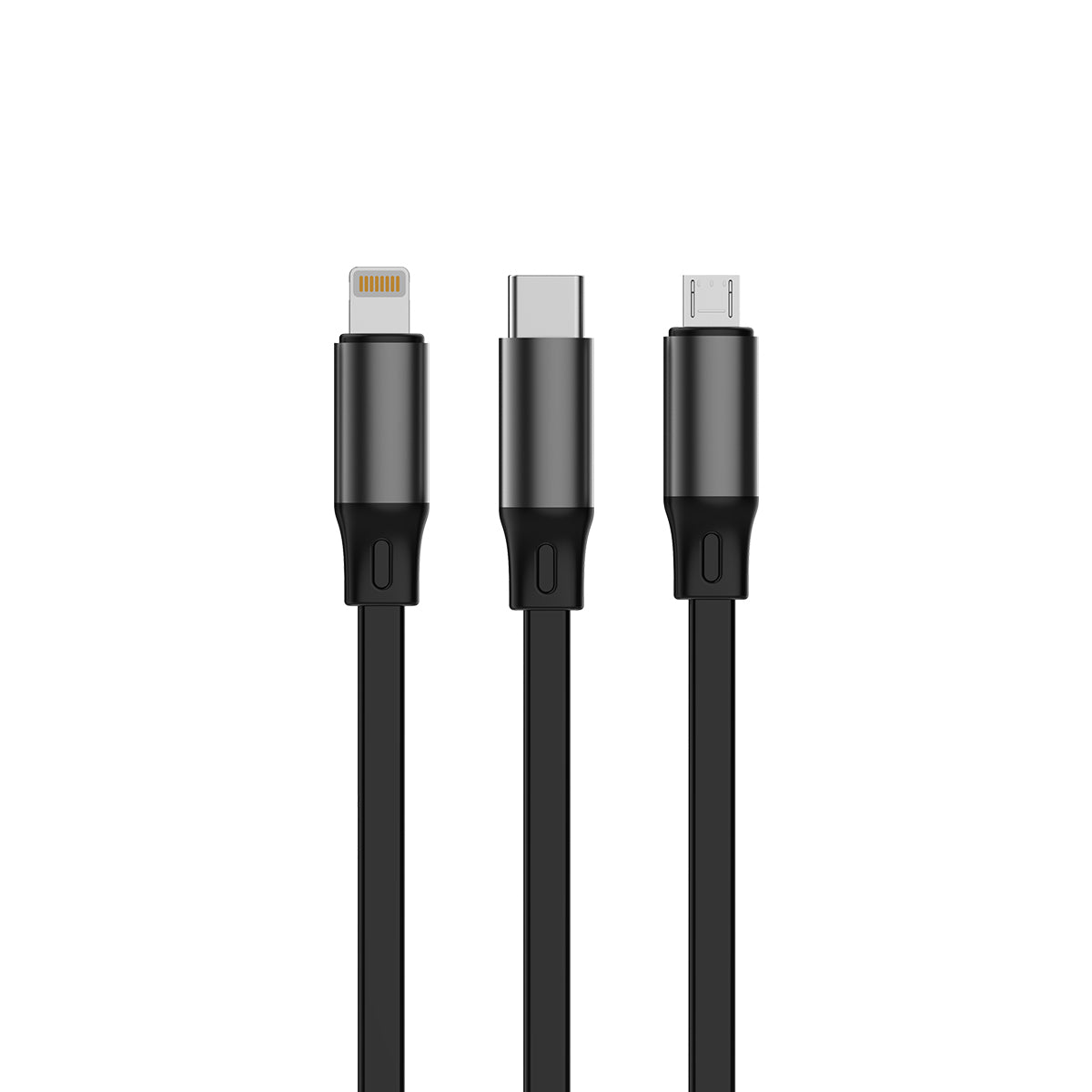 Rixus RXUC61 Retractable 3 in 1 Kabel Desktop USB-C Fast Charger 1.7m 100W Black – Bild 3