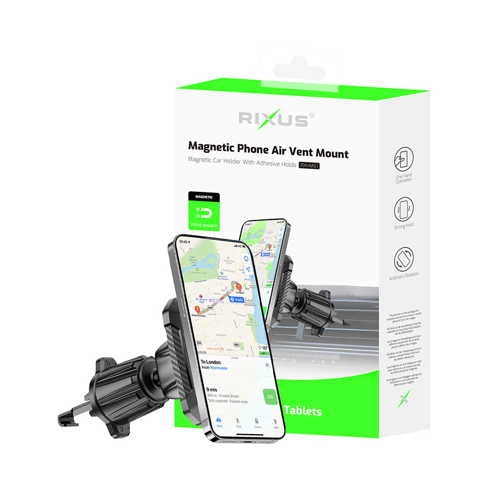 Rixus RXHM61 Rectangle Magnetic Car Mount Gray – Bild 4