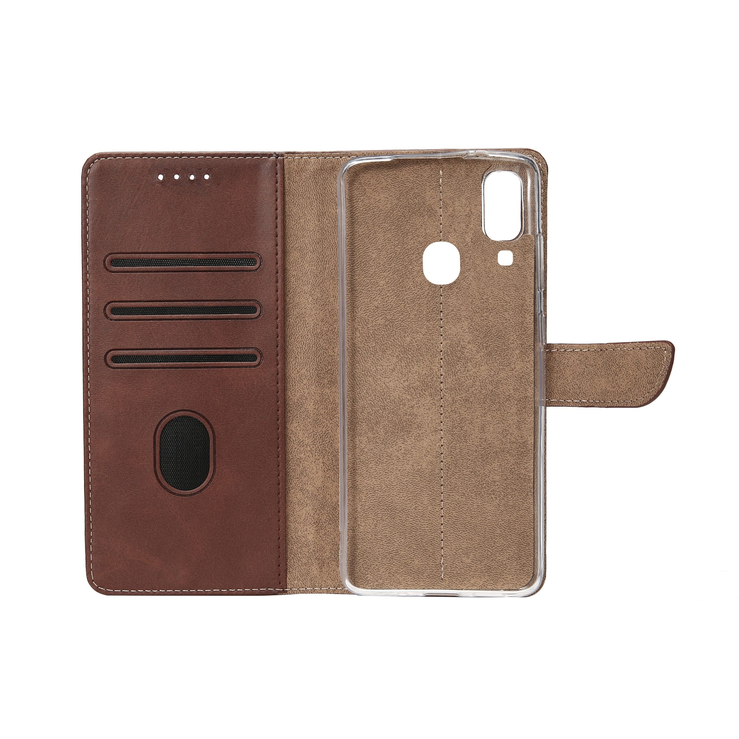 Rixus Buchhülle für Samsung Galaxy A20e Brown – Bild 5