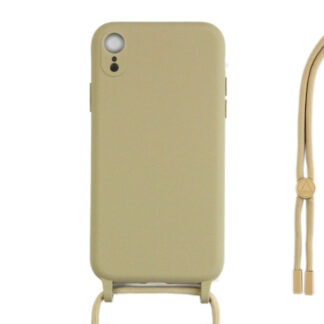Rixus TPU Necklace Cord Abdeckung für Apple iPhone XR Gold