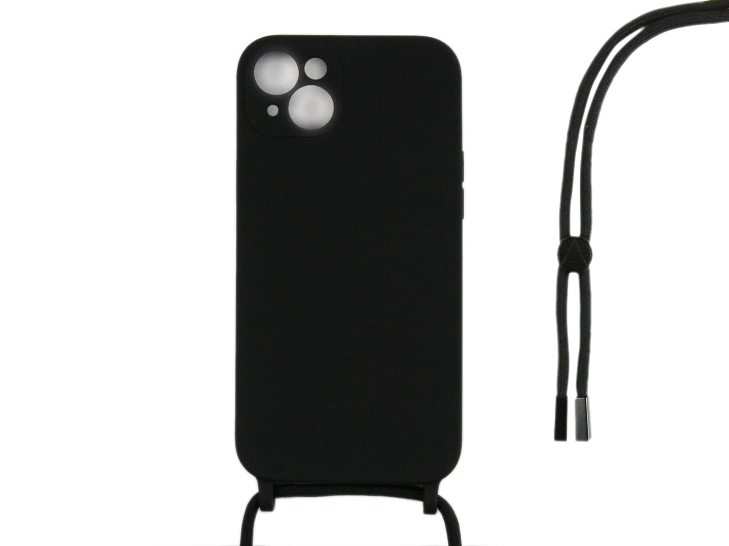 Rixus TPU Necklace Cord Abdeckung für Apple iPhone 13 Black