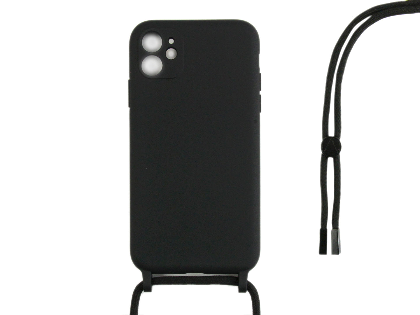 Rixus TPU Necklace Cord Abdeckung für Apple iPhone 11 Black