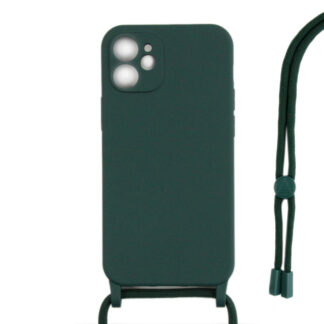Rixus TPU Necklace Cord Abdeckung für Apple iPhone 11 Dark Green