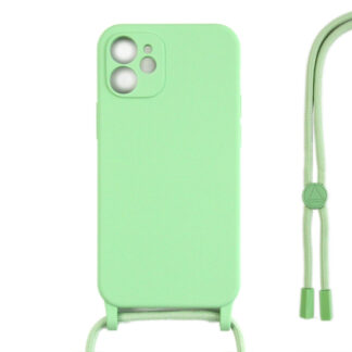 Rixus TPU Necklace Cord Abdeckung für Apple iPhone 11 Matcha