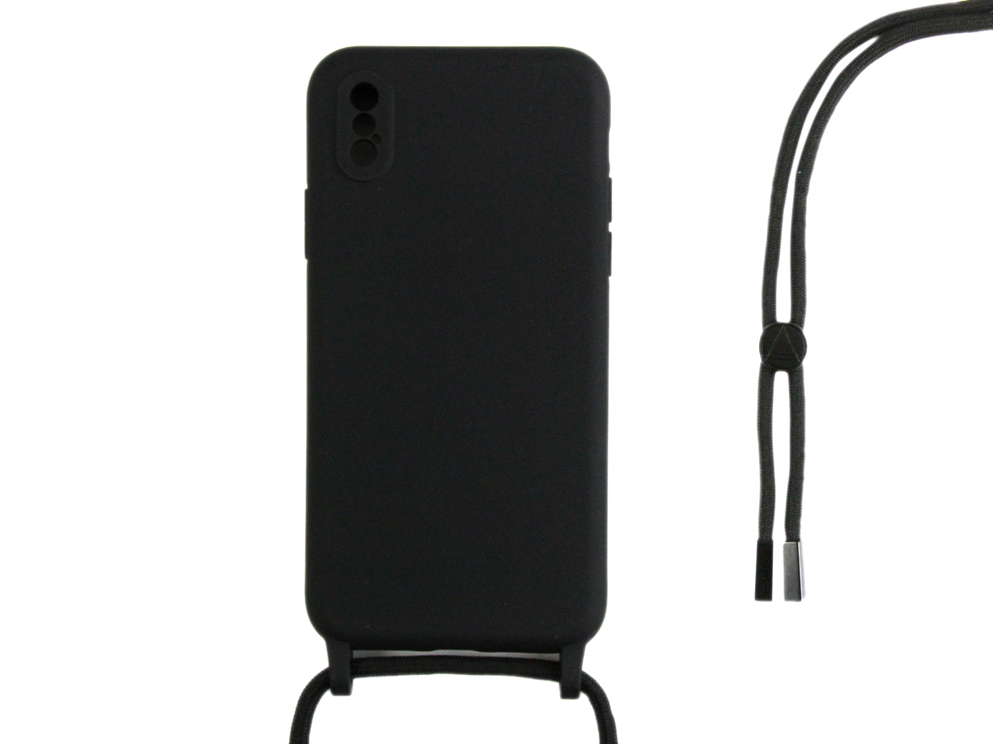Rixus TPU Necklace Cord Abdeckung für Apple iPhone X, XS Black